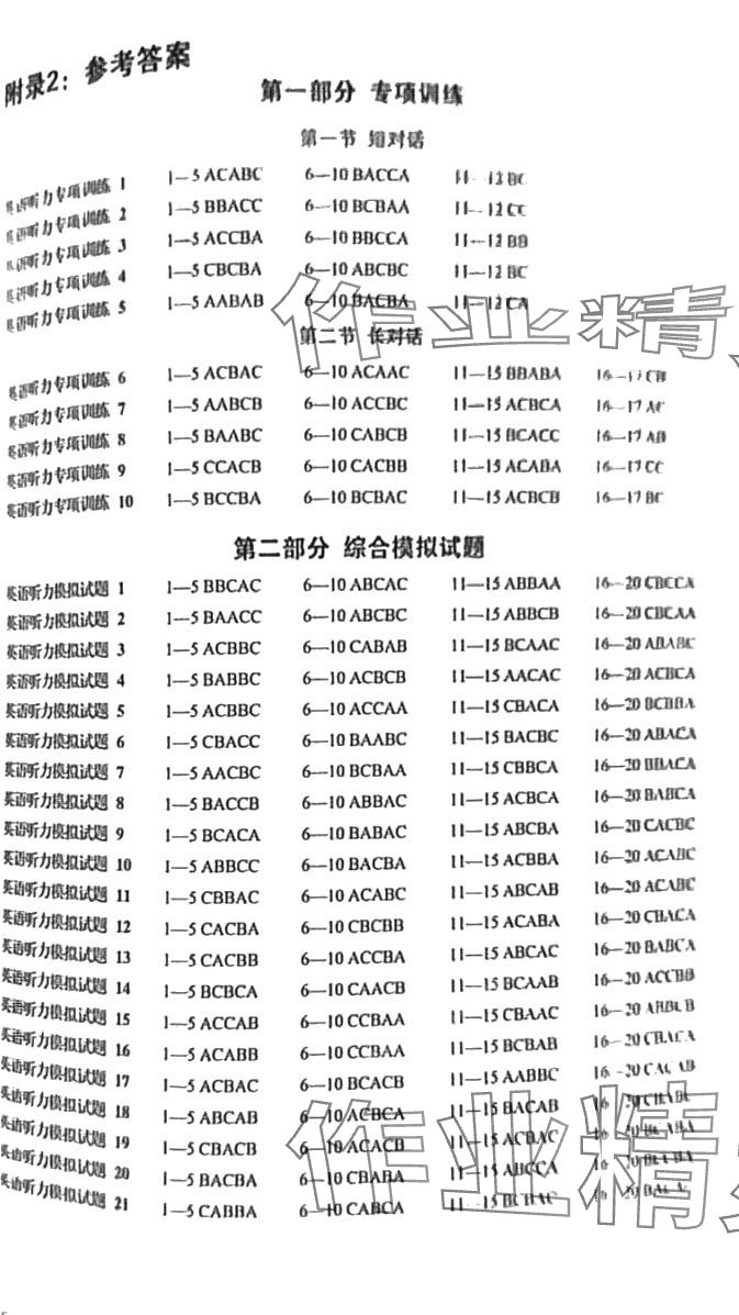 2024年聽力高效訓(xùn)練高中英語提升版 第1頁