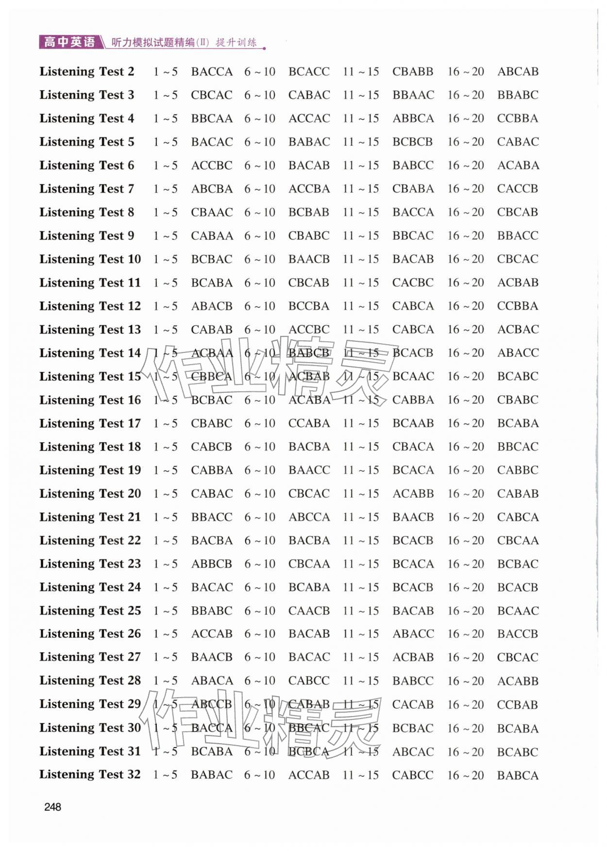 2026年高中英语听力模拟试题精编&nbsp;第2页