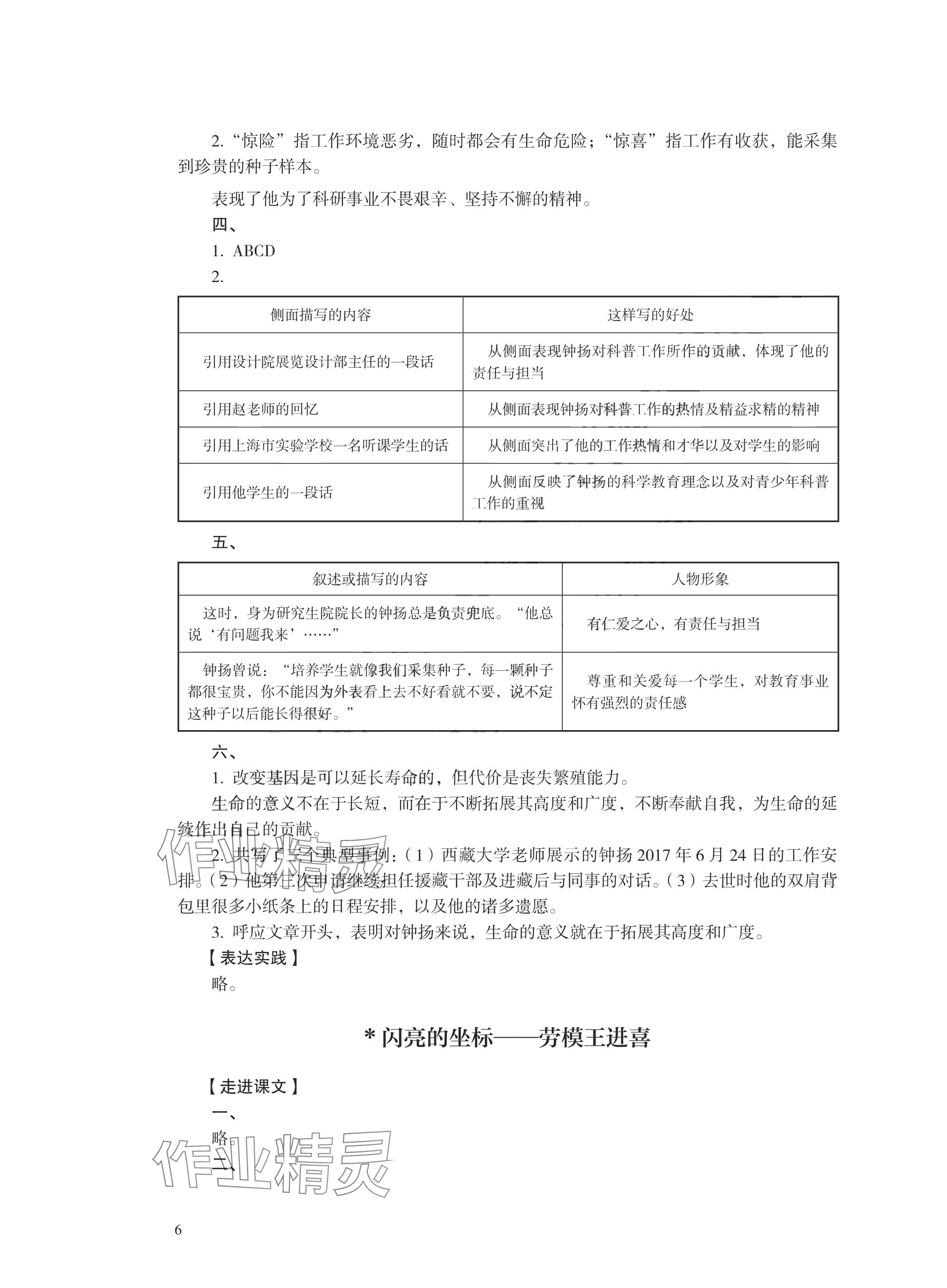 2025年學(xué)習(xí)指導(dǎo)與練習(xí)中職語文職業(yè)模塊 參考答案第5頁