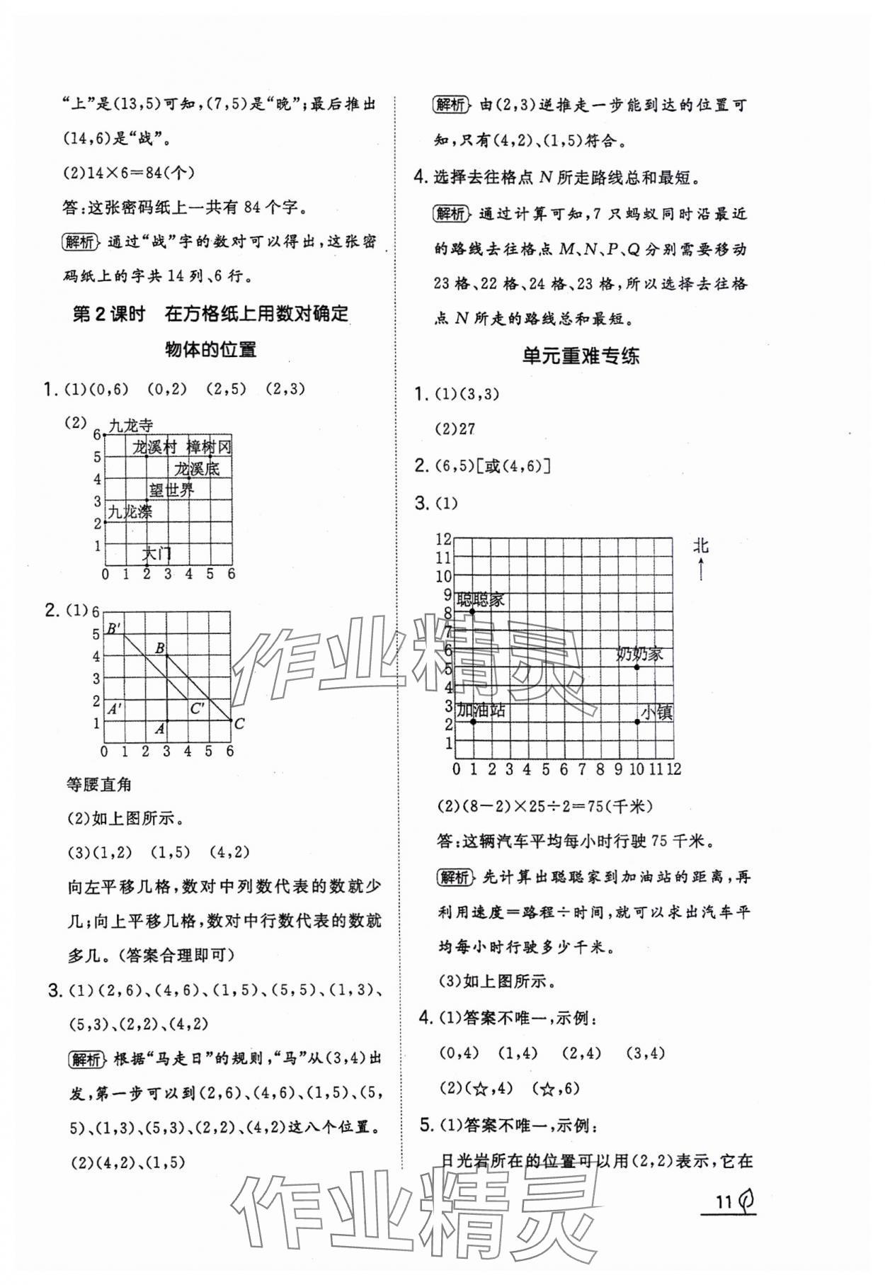 2023年一本同步訓(xùn)練五年級(jí)數(shù)學(xué)上冊(cè)人教版福建專版 參考答案第11頁(yè)