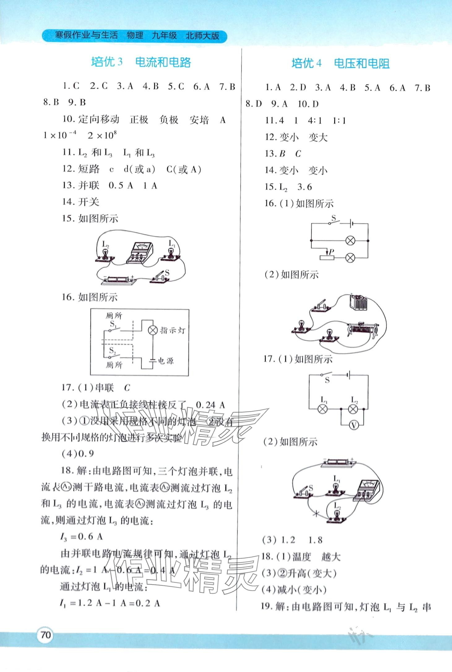 2024年寒假作业与生活陕西师范大学出版总社九年级物理北师大版 第2页