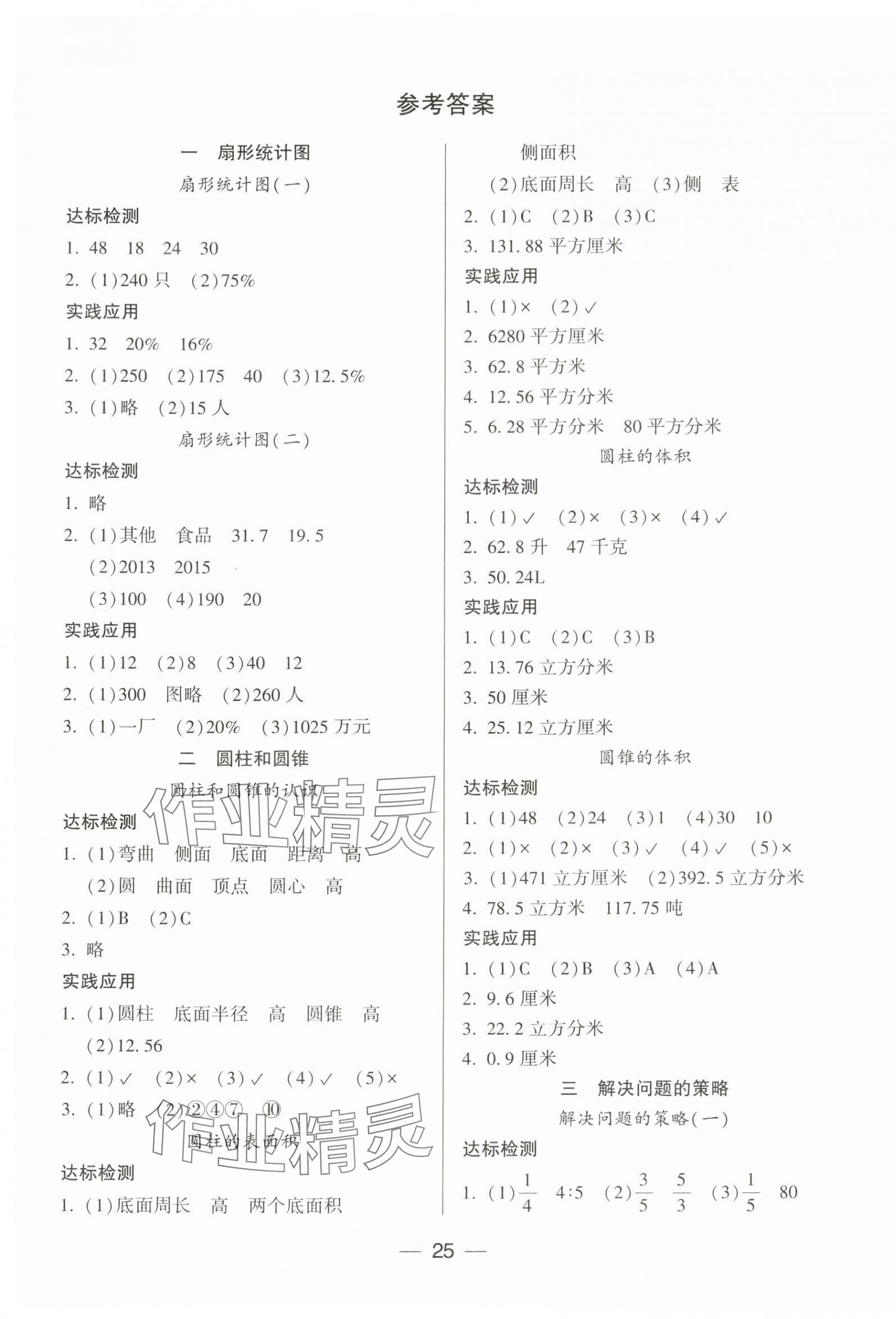 2024年新课标两导两练高效学案六年级数学下册苏教版 第1页