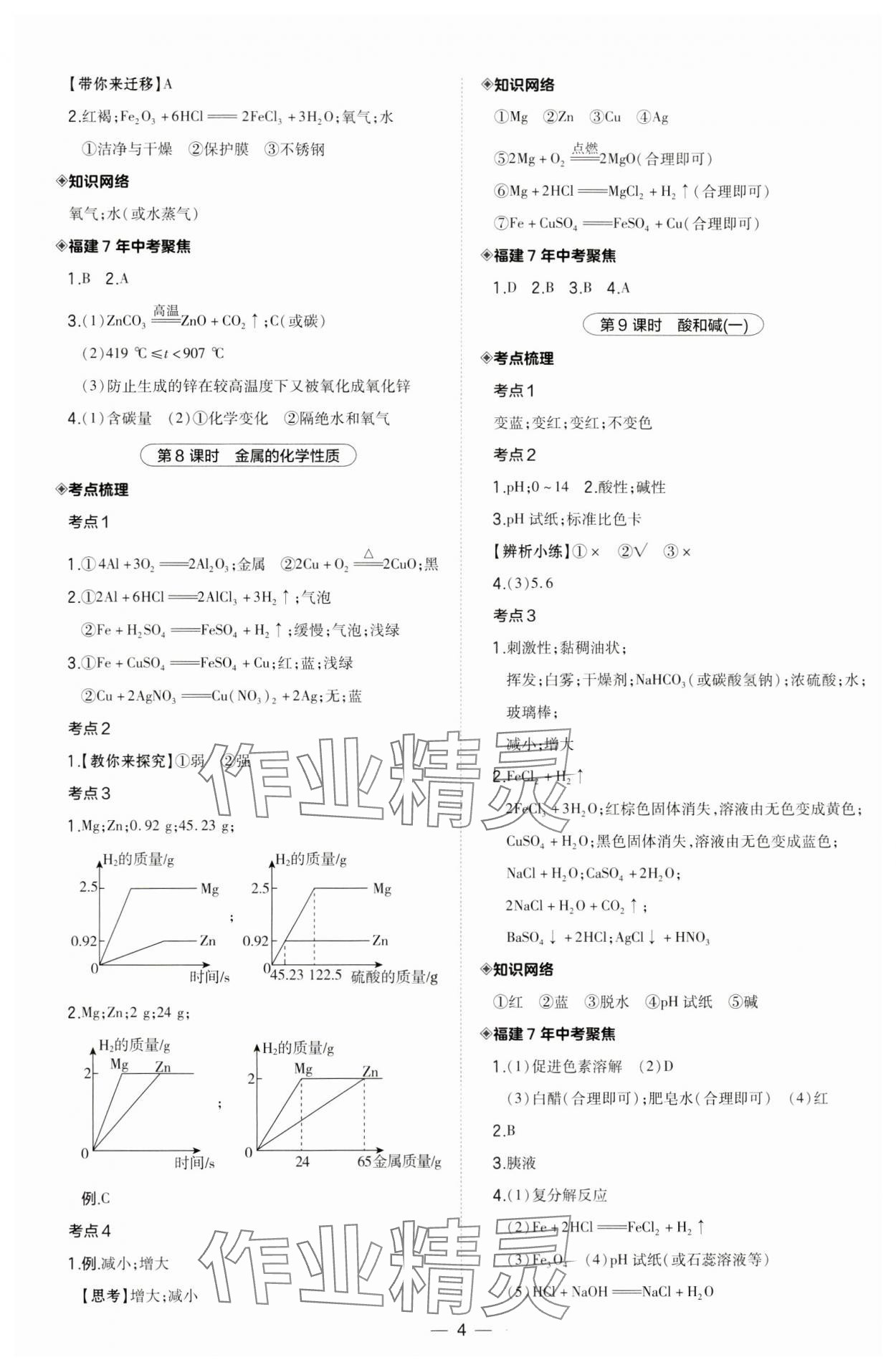 2024年荣德基点拨中考化学福建专版 第4页