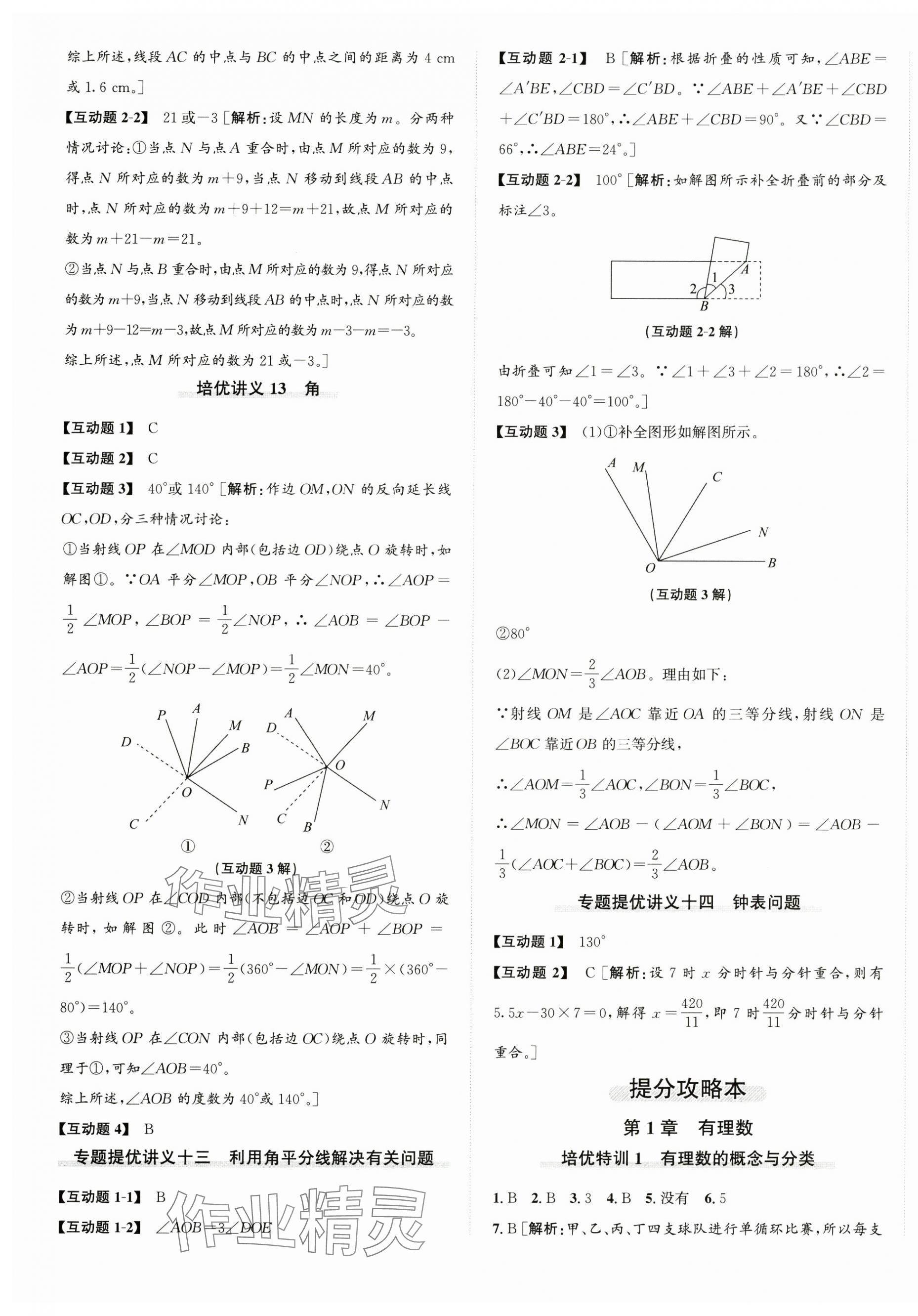 2024年優(yōu)加攻略七年級數(shù)學上冊浙教版 第5頁