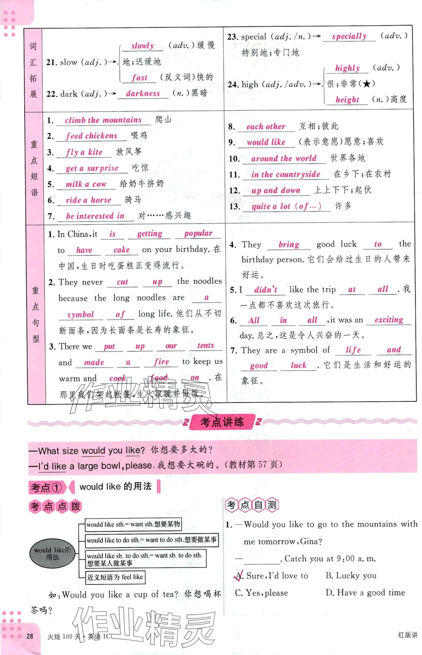 2024年火線100天英語中考四川專版 第28頁