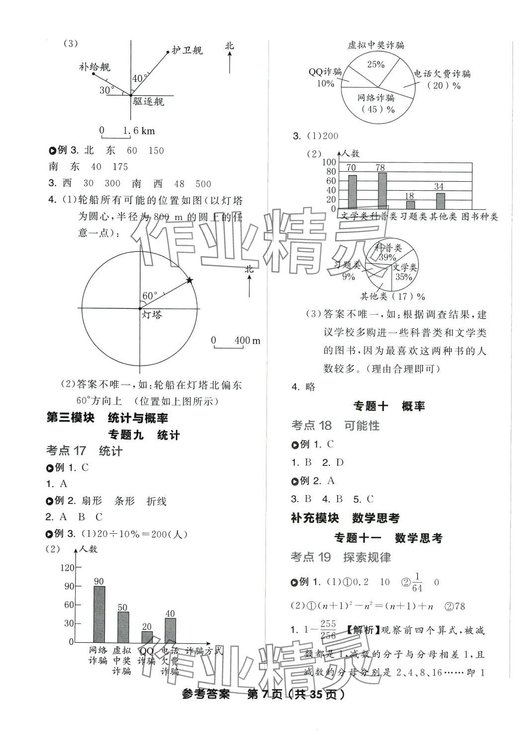 2024年全品小學(xué)總復(fù)習(xí)六年級(jí)數(shù)學(xué)蘇教版 參考答案第7頁(yè)