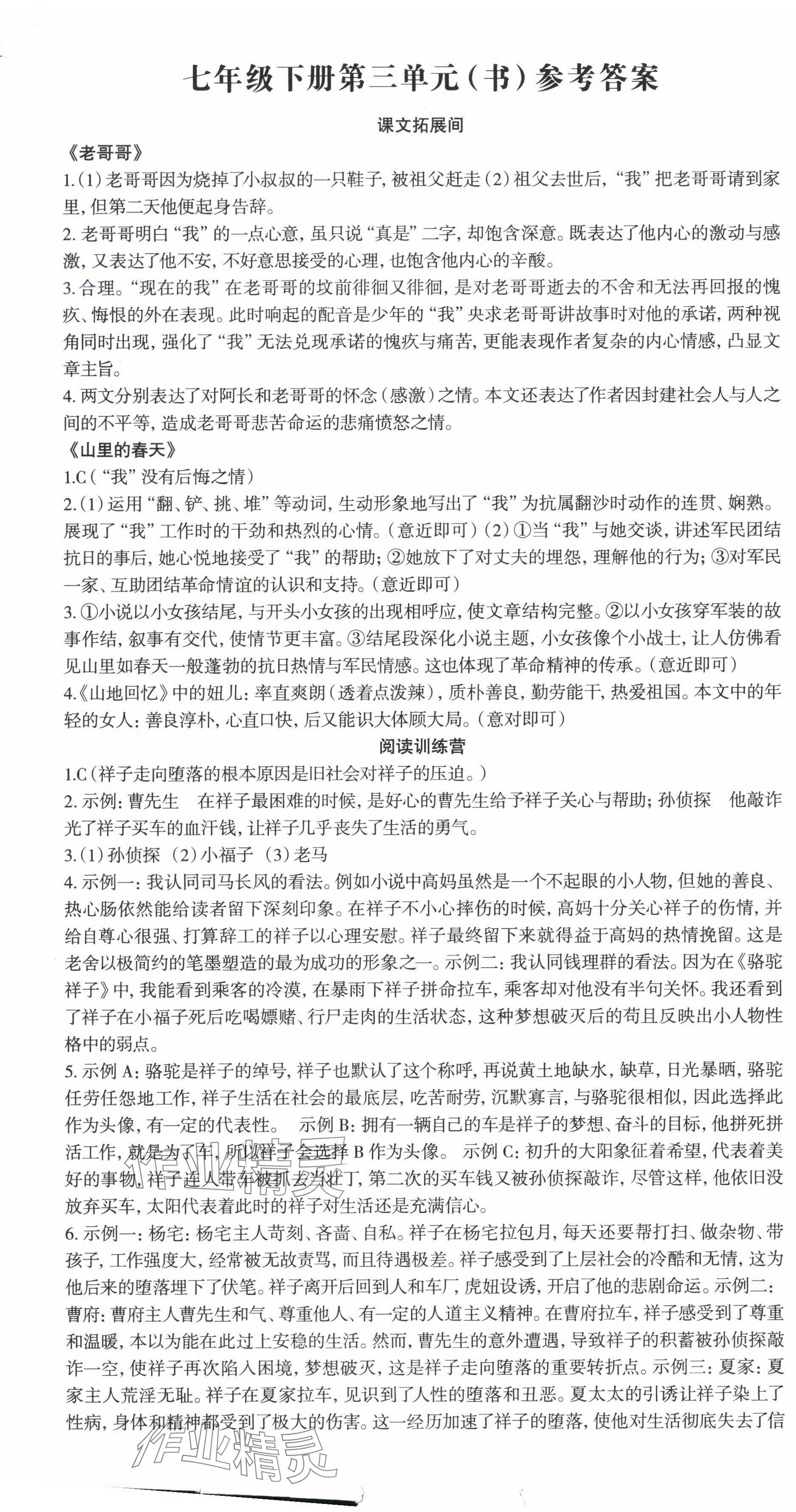 2025年智慧语文读练测七年级下册人教版 第13页