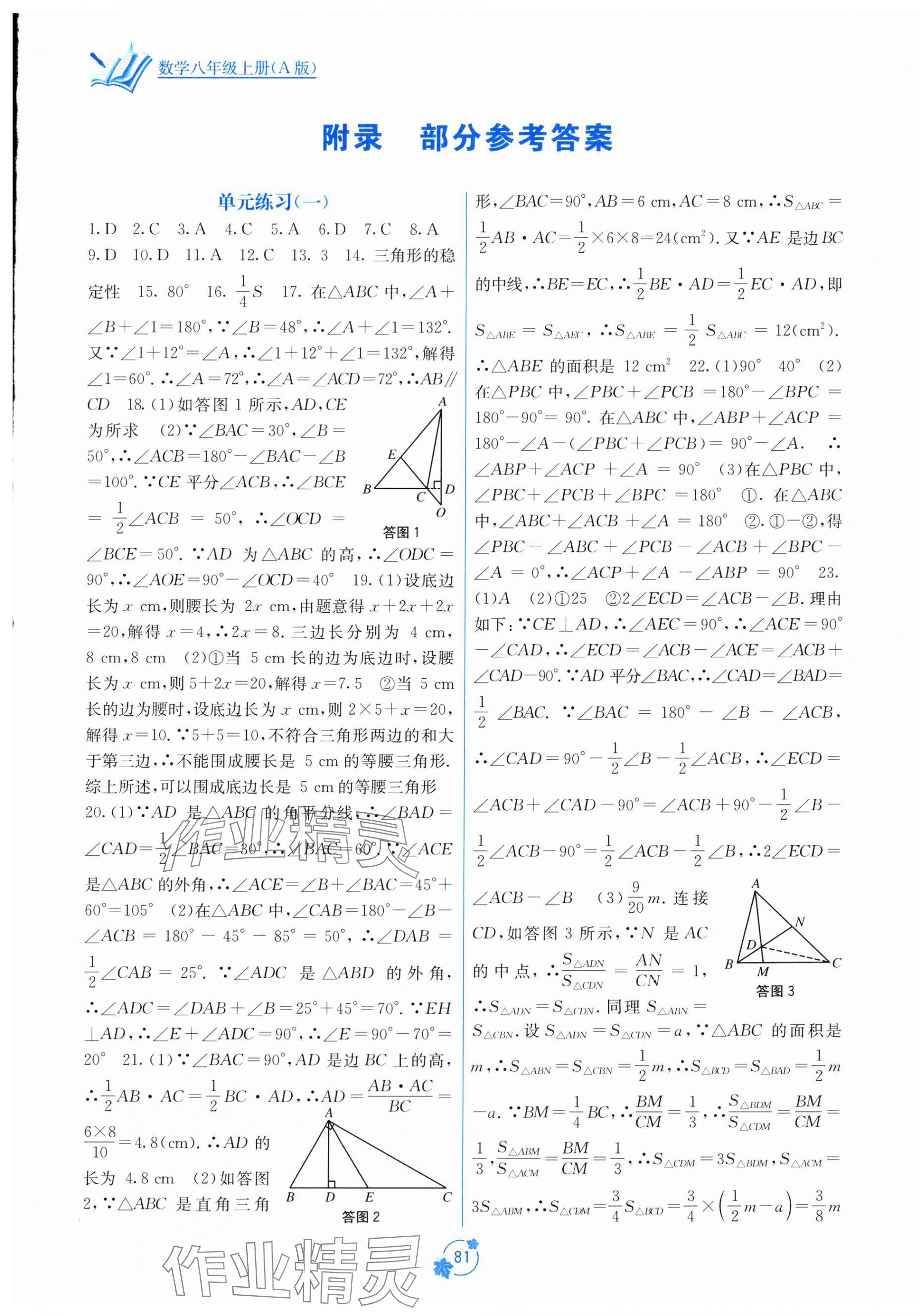 2025年自主学习能力测评单元测试八年级数学上册人教版A版 第1页