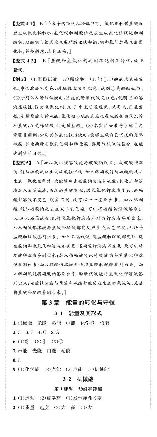 2024年自主輕松練九年級科學(xué)全一冊浙教版 第11頁