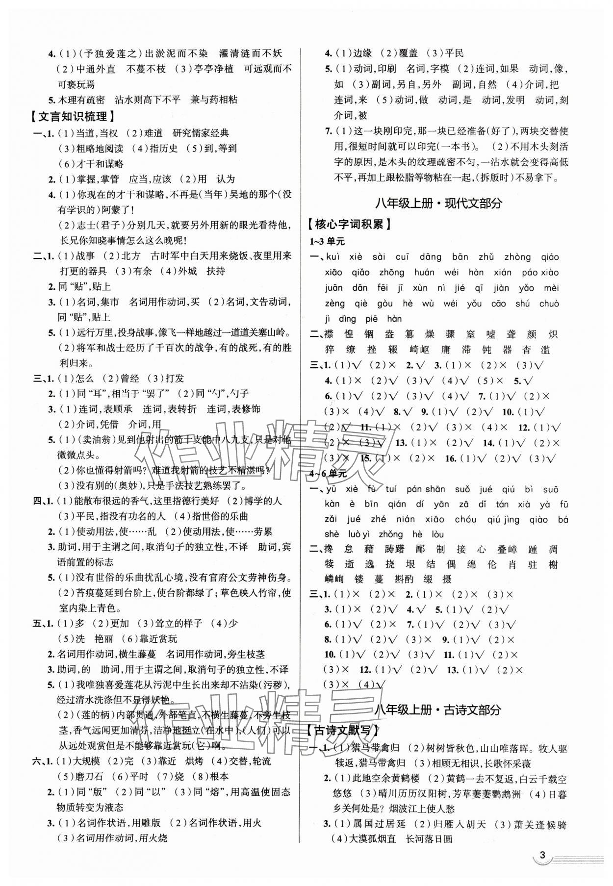 2025年中考零距離語文濰坊專版 第3頁