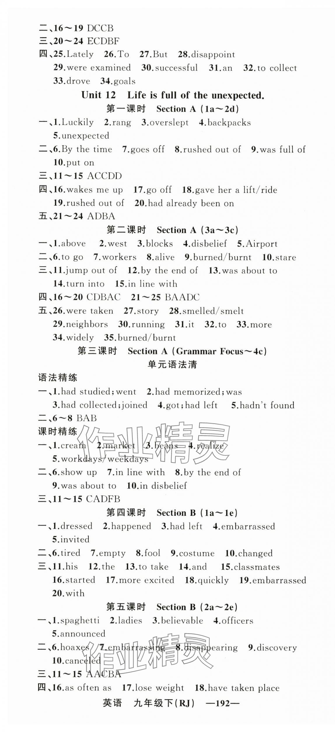 2024年四清導(dǎo)航九年級英語下冊人教版黃岡專版 第4頁