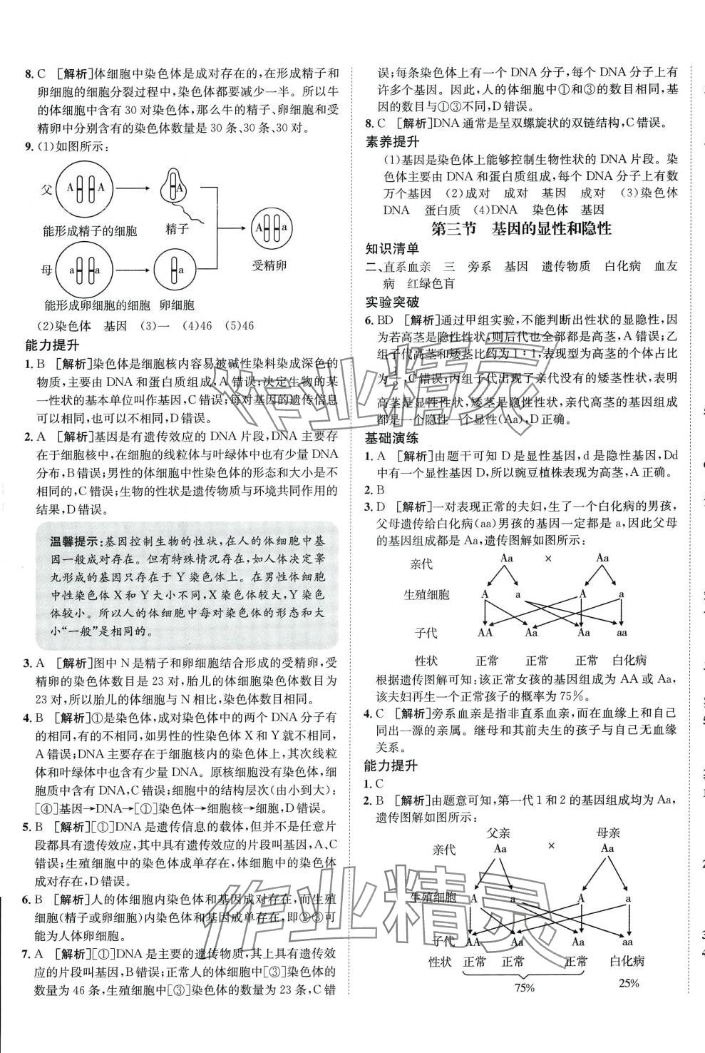 2024年同行學案八年級生物下冊人教版 第5頁