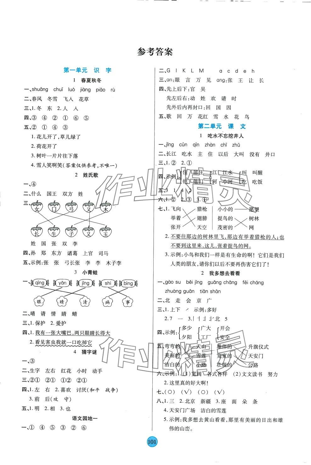 2024年云頂課堂一年級(jí)語文下冊(cè)人教版 第1頁