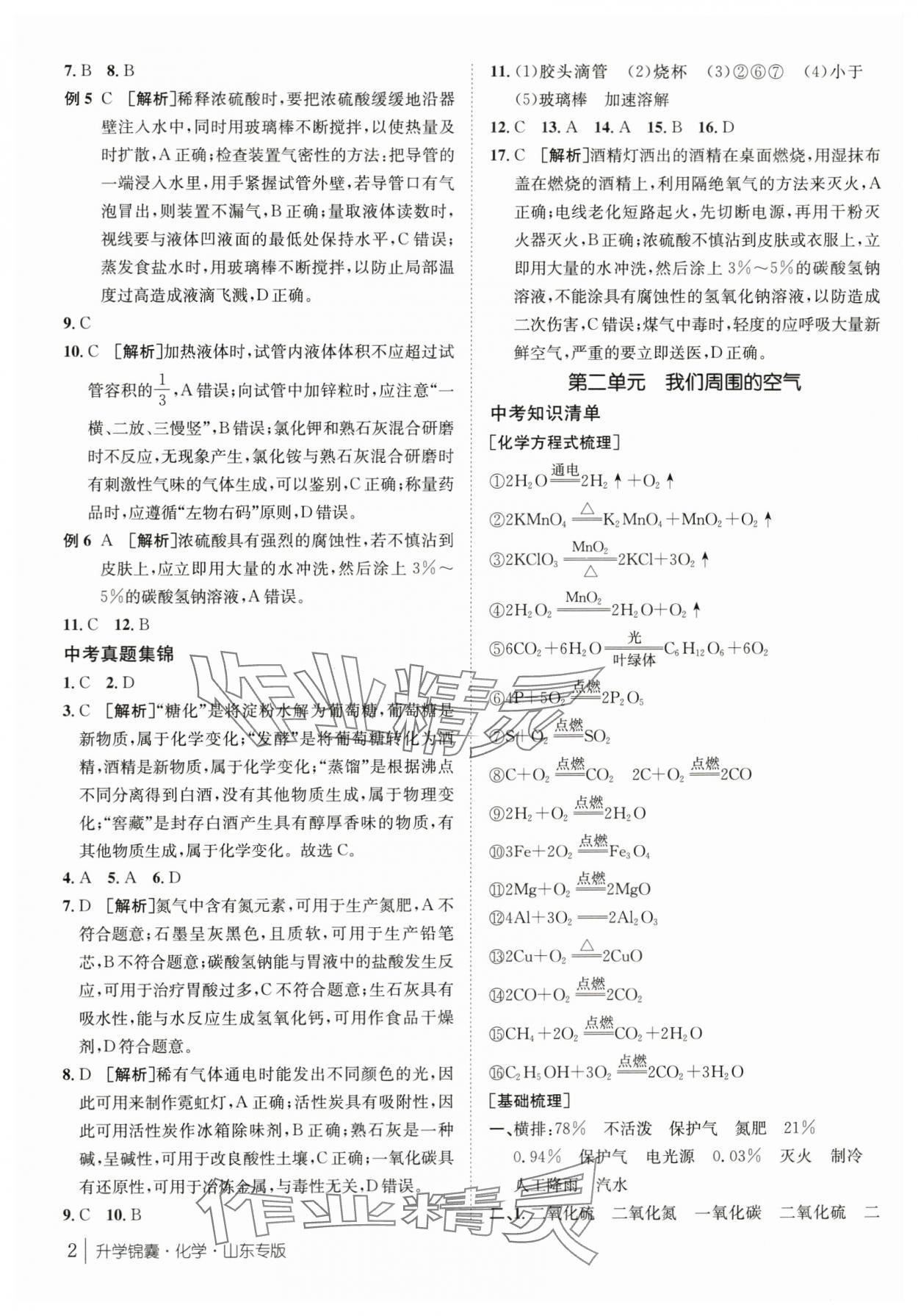 2024年升學(xué)錦囊化學(xué)山東專版 第2頁