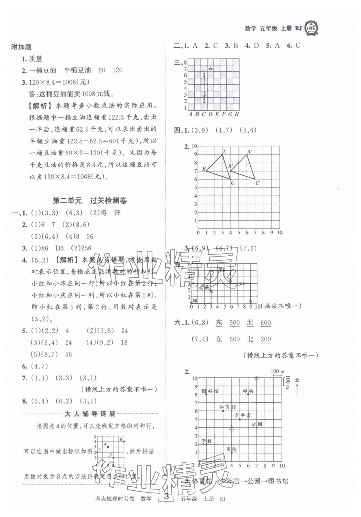 2023年王朝霞考點梳理時習卷五年級數(shù)學上冊人教版 第3頁