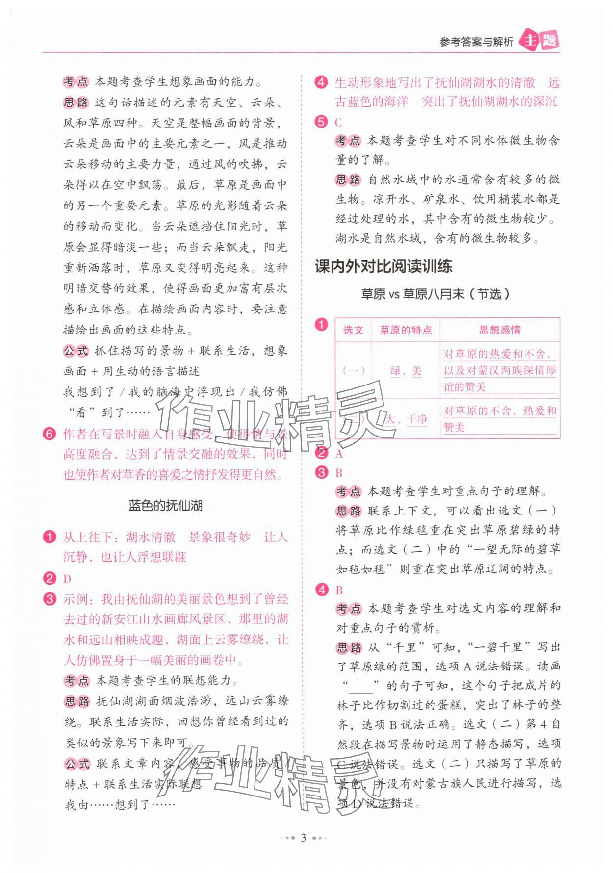 2024年主題閱讀訓(xùn)練100分六年級(jí)語(yǔ)文人教版浙江專版 第3頁(yè)