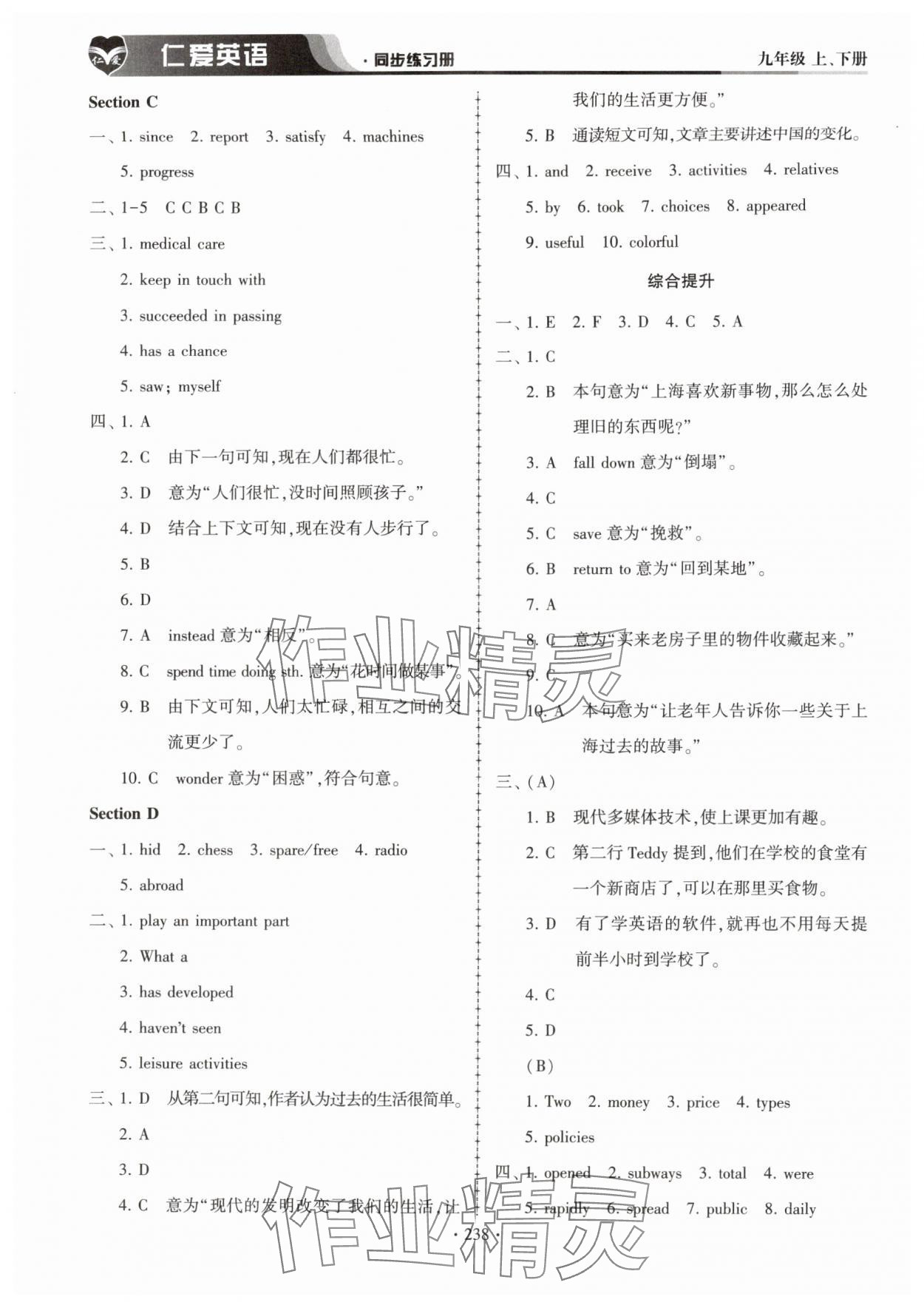 2025年仁爱英语同步练习册九年级英语全一册仁爱版 第2页