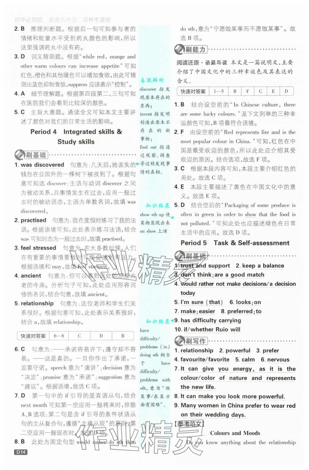 2025年初中必刷題九年級(jí)英語(yǔ)全一冊(cè)譯林版 第14頁(yè)