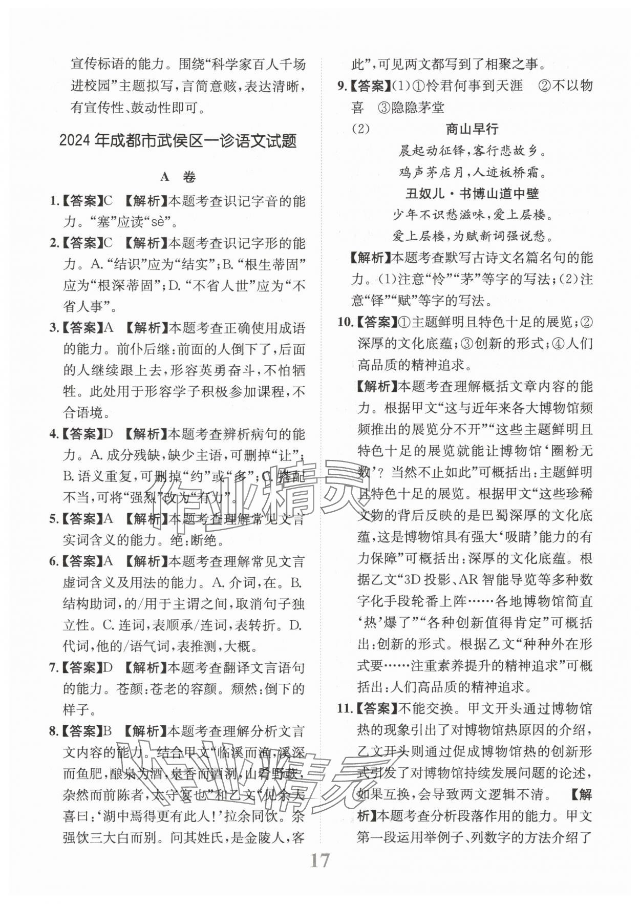 2025年金卷1號(hào)中考模擬仿真卷語(yǔ)文中考成都專(zhuān)版 第17頁(yè)