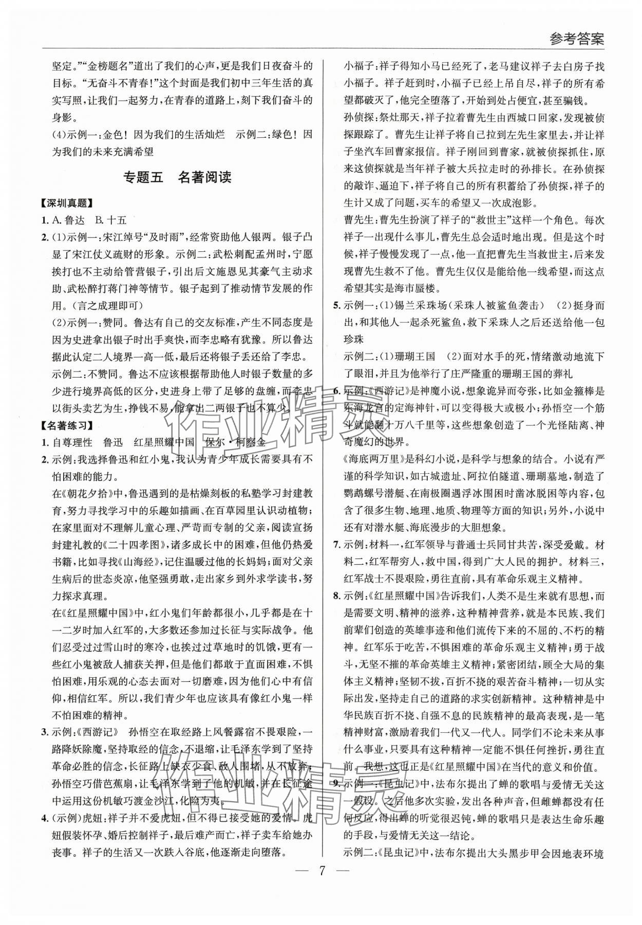 2024年廣東名師講練通中考總復習語文 第7頁