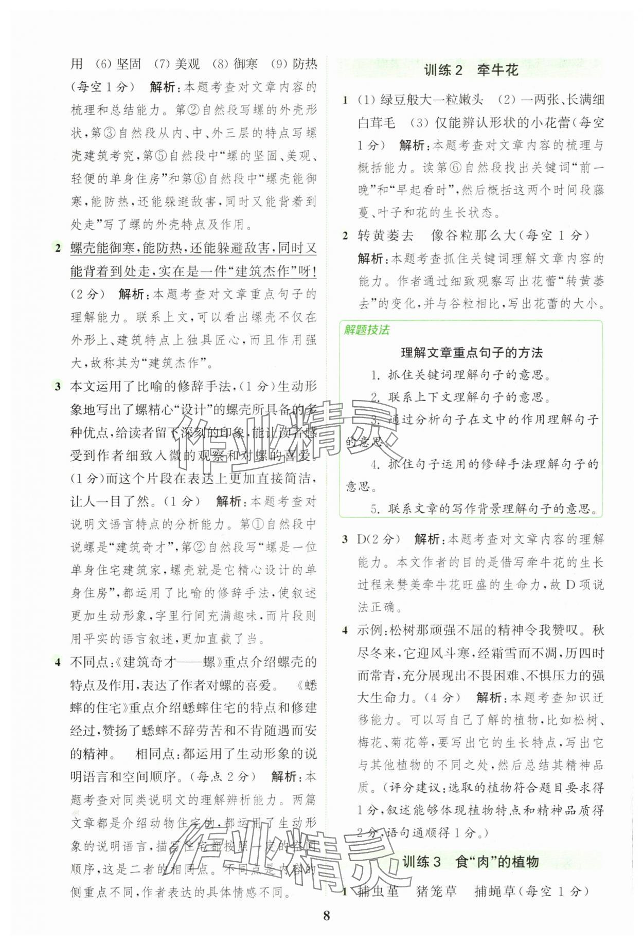 2025年通城學(xué)典組合訓(xùn)練四年級語文上冊人教版江蘇專版 第8頁