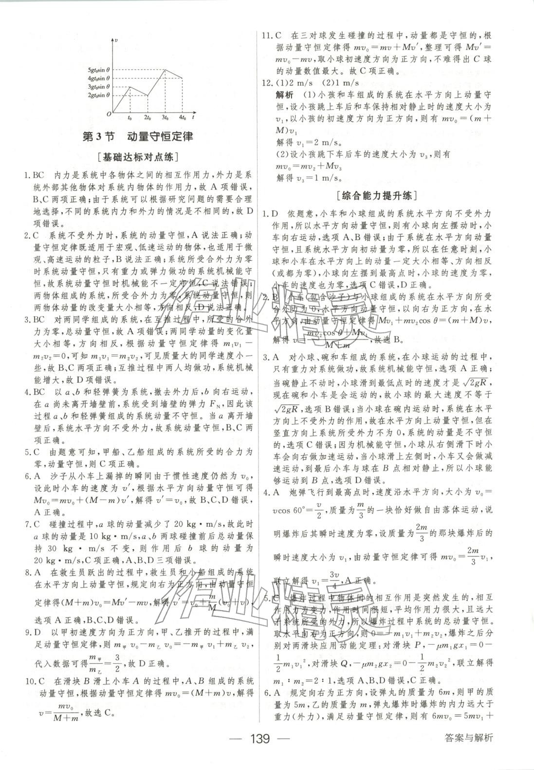 2025年绿色通道45分钟课时作业与单元测评高中物理选择性必修第一册人教版 第6页