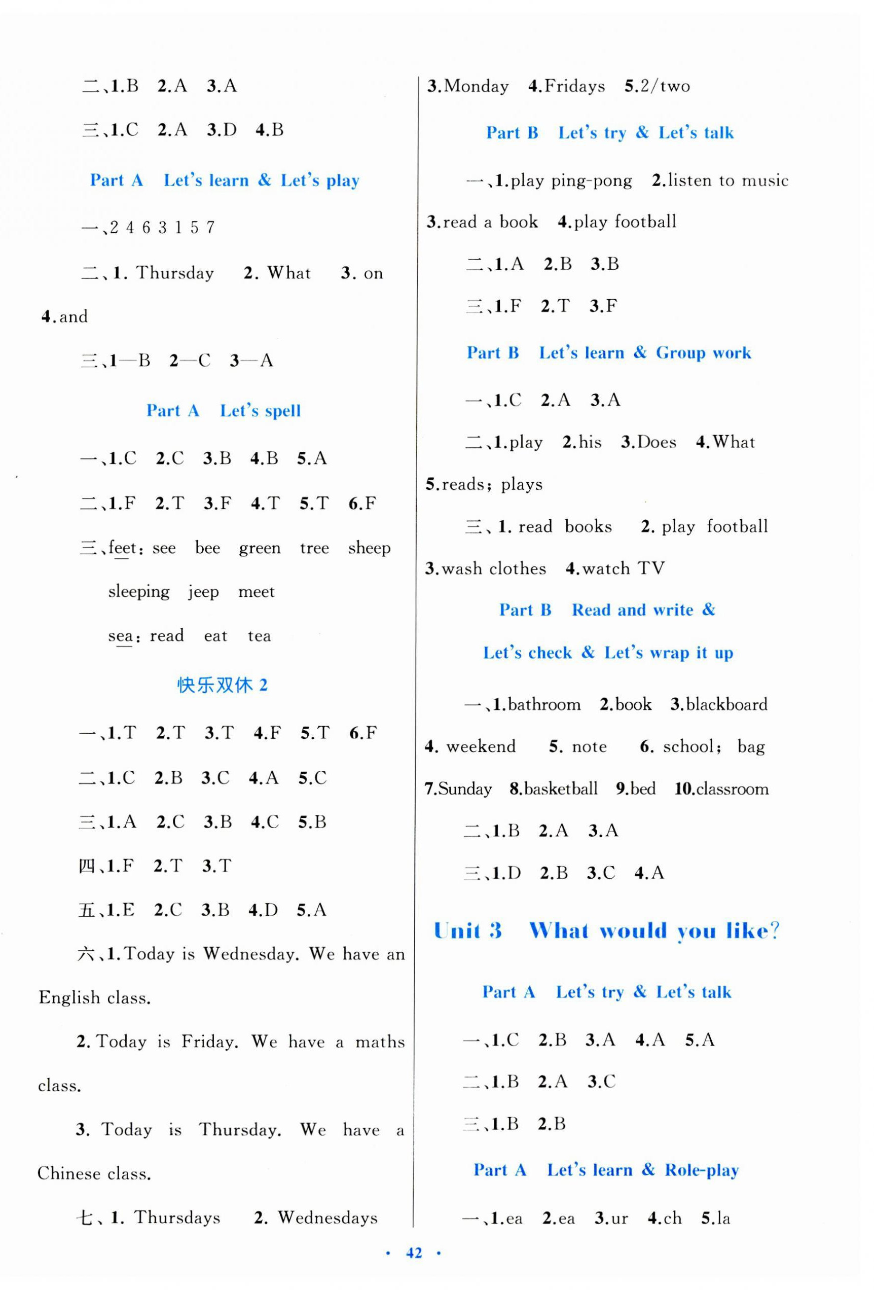 2023年同步學(xué)習(xí)目標(biāo)與檢測(cè)五年級(jí)英語(yǔ)上冊(cè)人教版 第2頁(yè)