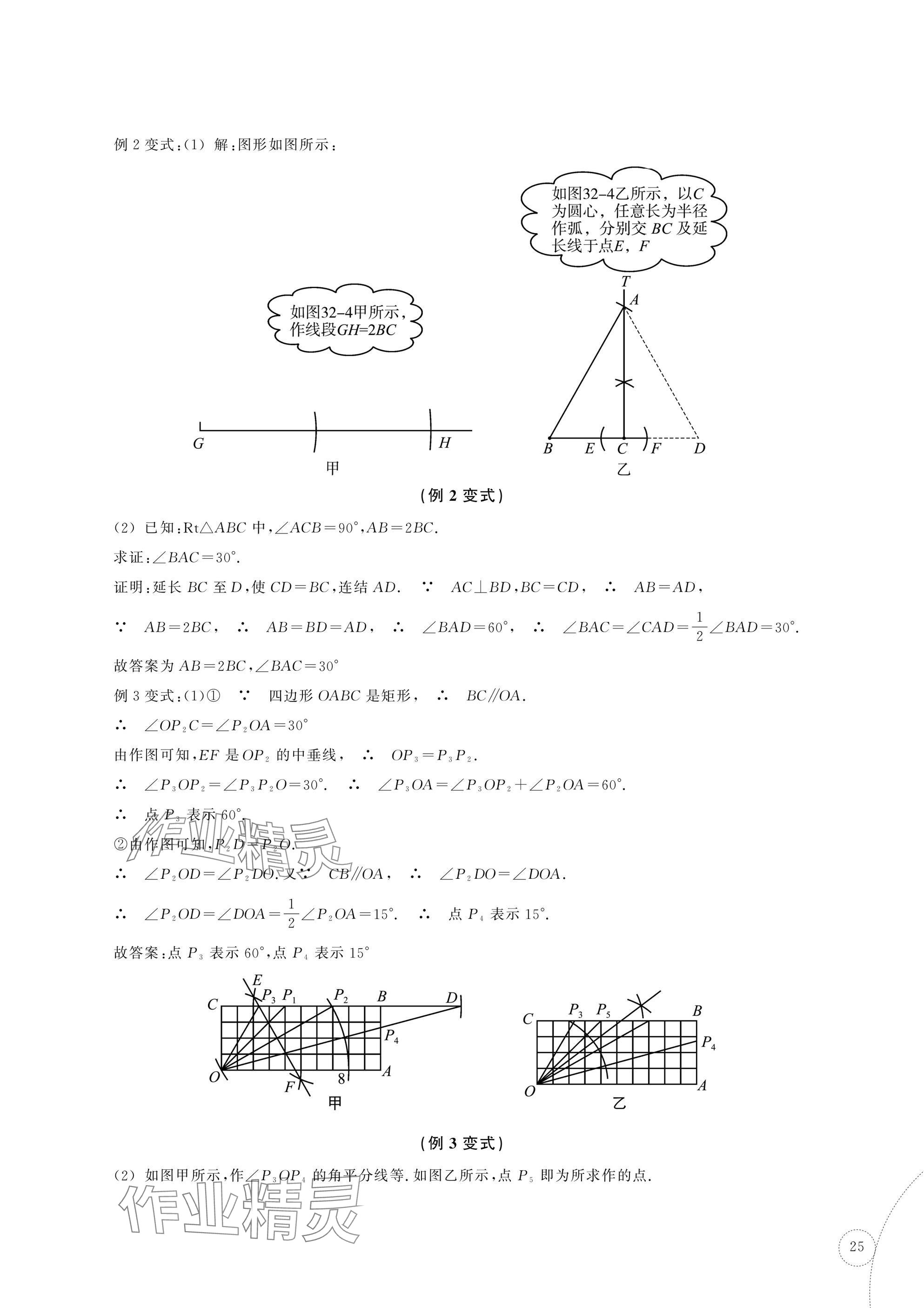 2025年單元學習指導與練習復習資源中考數學 參考答案第25頁