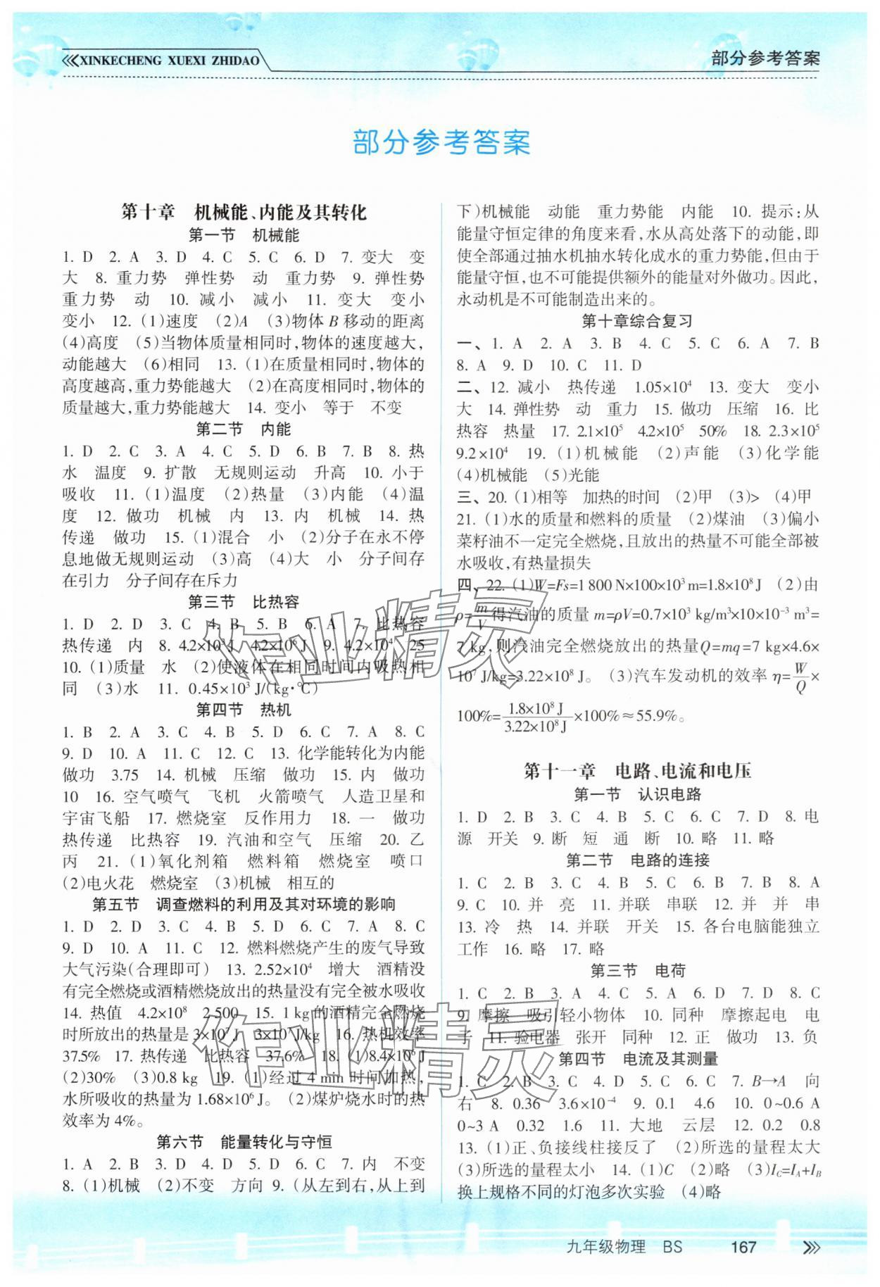 2025年新课程学习指导南方出版社九年级物理北师大版 第1页