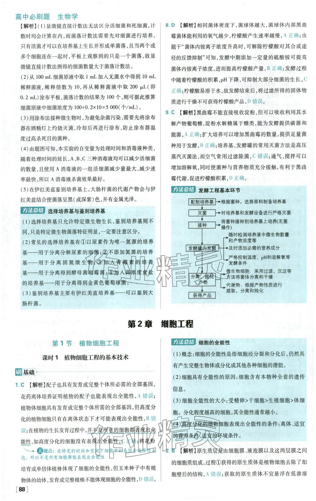 2026年高中必刷題高中生物選擇性必修第三冊(cè)人教版 第12頁(yè)