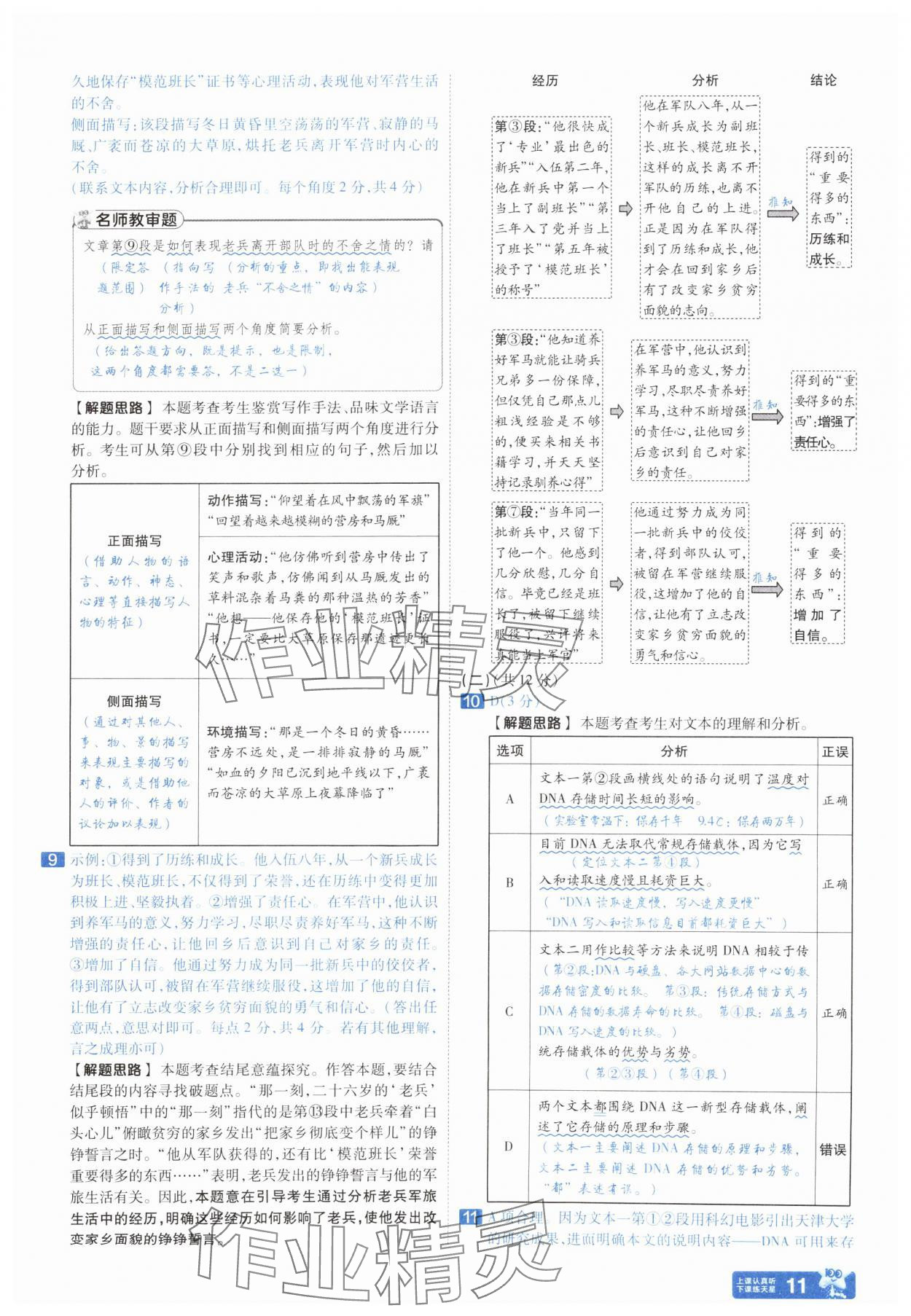 2024年金考卷中考45套匯編語文中考人教版河南專版 參考答案第10頁