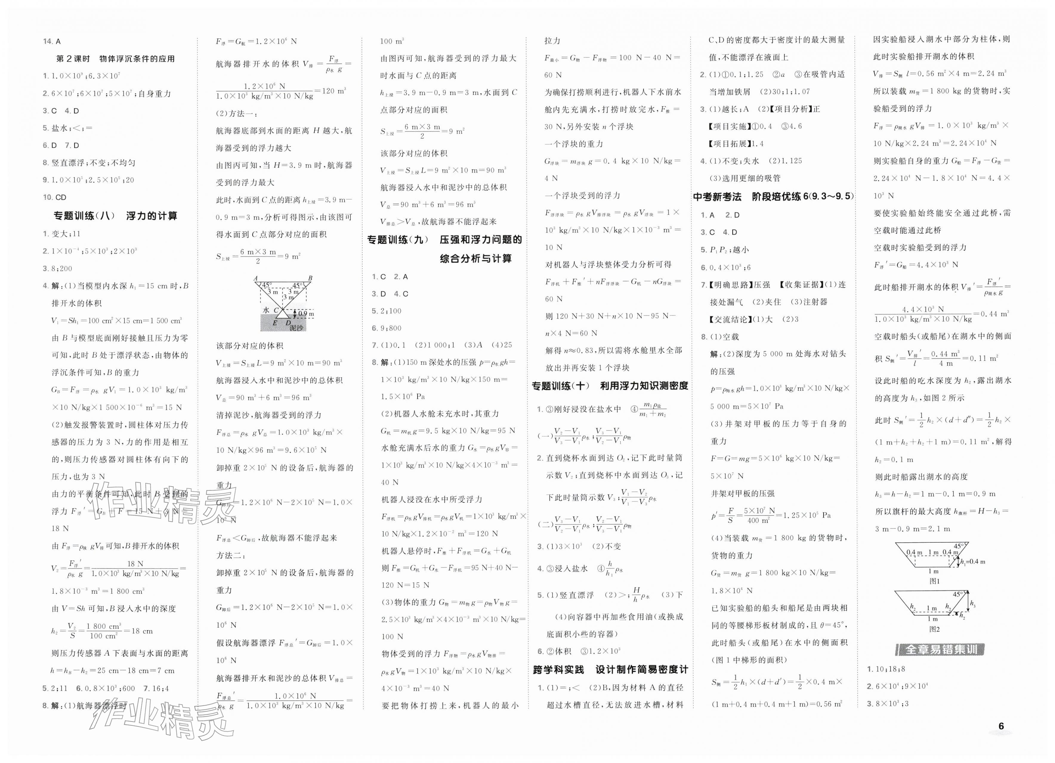 2026年点拨训练八年级物理下册苏科版&nbsp;第6页