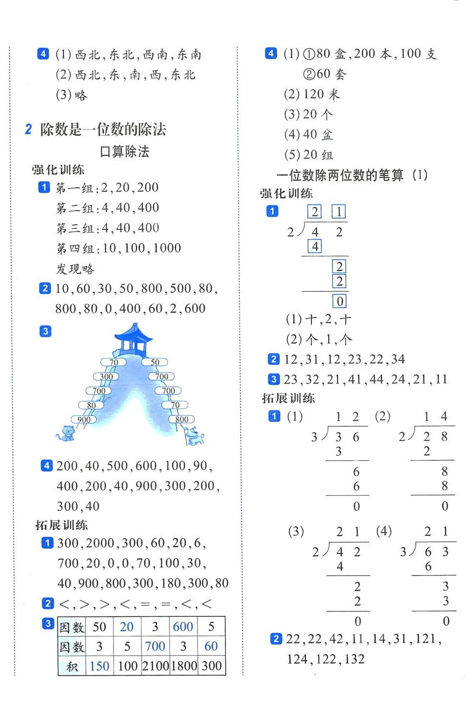 2024年小學(xué)生每日20分鐘三年級(jí)數(shù)學(xué)下冊(cè)人教版 第4頁