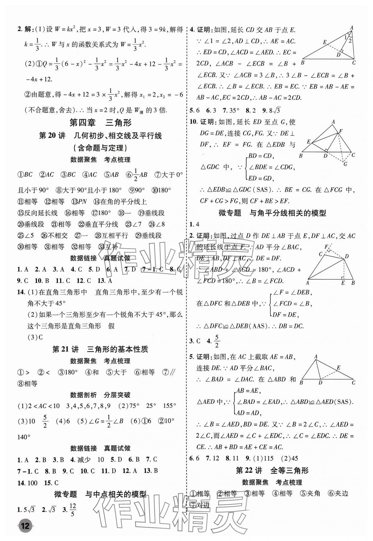 2024年中考大數(shù)據(jù)數(shù)學(xué)河北專版&nbsp;參考答案第12頁(yè)