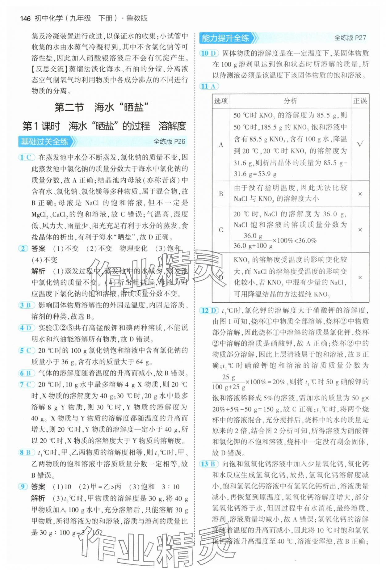 2025年5年中考3年模擬九年級化學下冊魯教版 第12頁