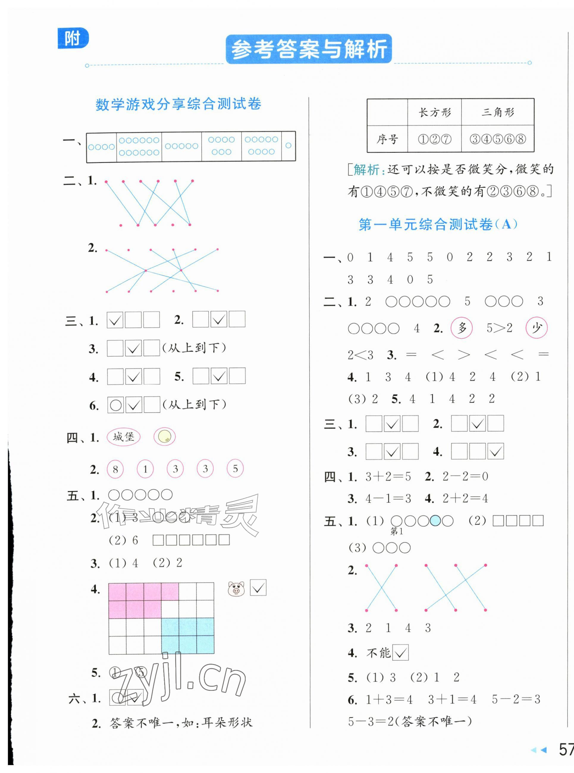 2026年亮点给力大试卷一年级数学上册苏教版江苏专版&nbsp;第1页