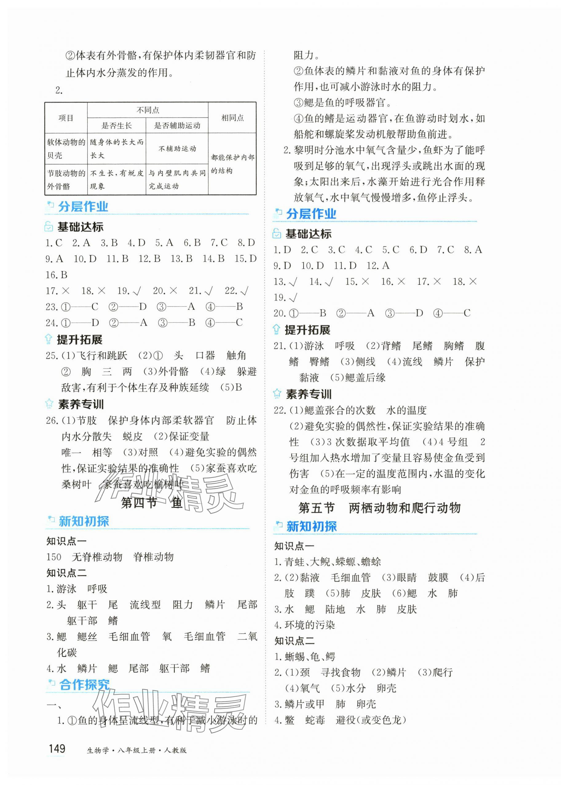 2024年资源与评价黑龙江教育出版社八年级生物上册人教版 第3页