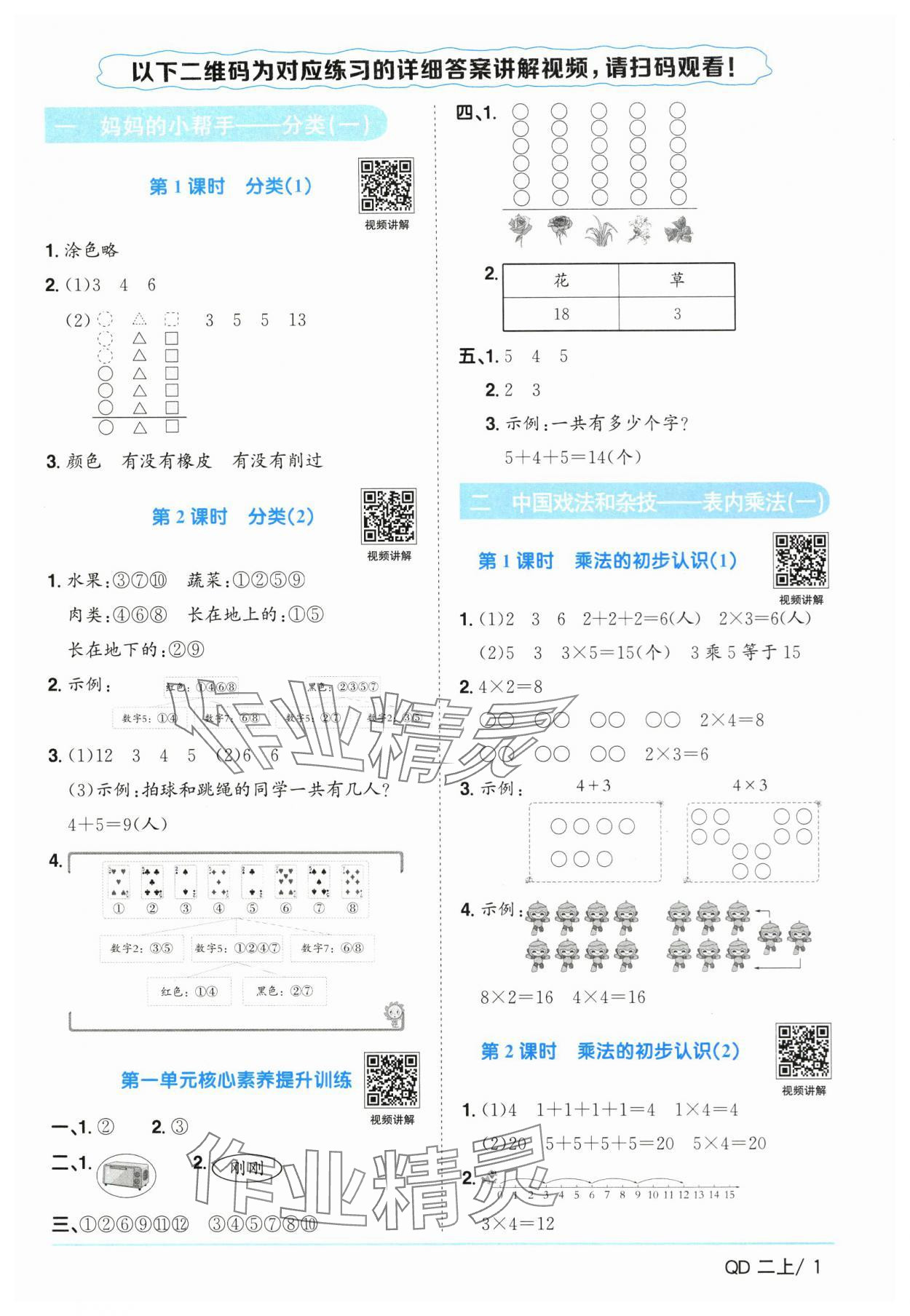 2025年陽(yáng)光同學(xué)課時(shí)優(yōu)化作業(yè)數(shù)學(xué)上冊(cè)青島版山東專版 第1頁(yè)