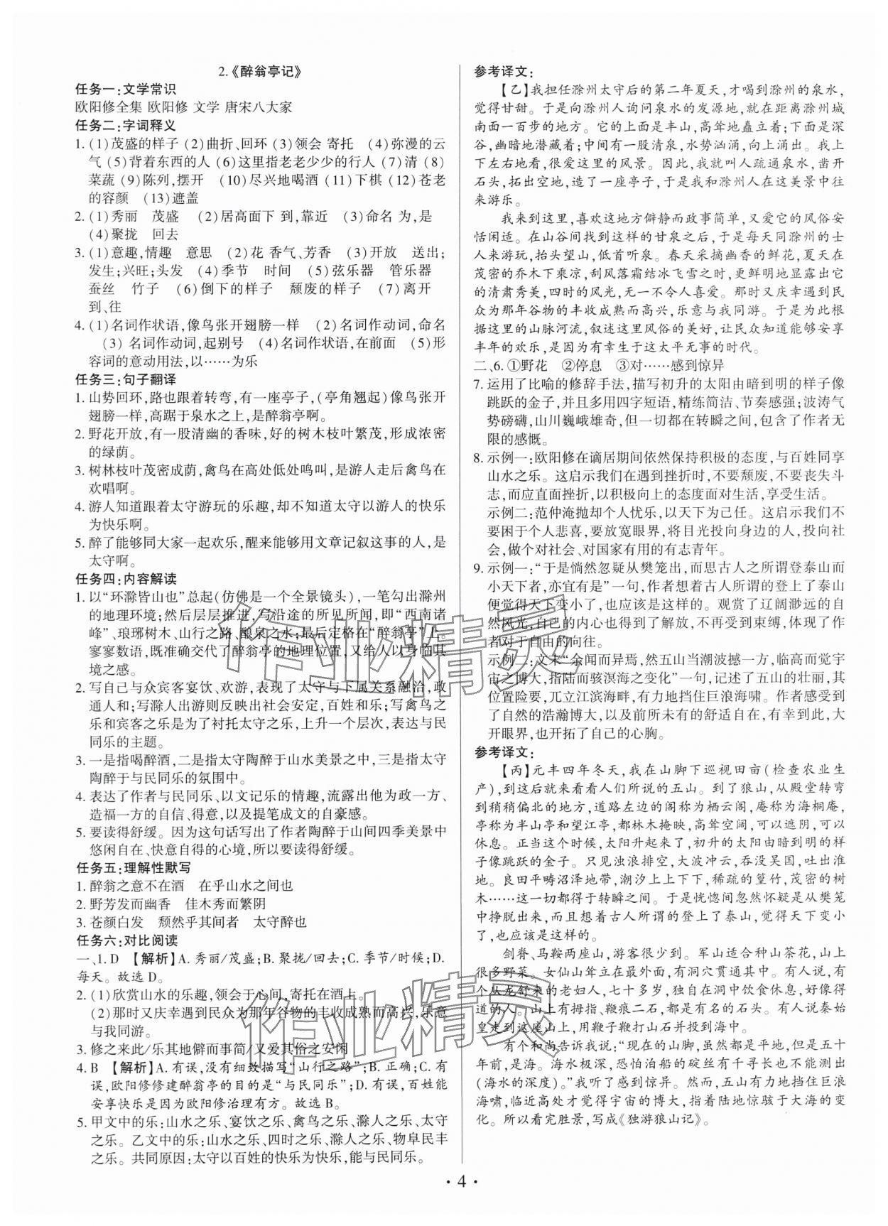 2025年基礎(chǔ)精練九年級(jí)語文全一冊(cè)人教版深圳專版 第4頁
