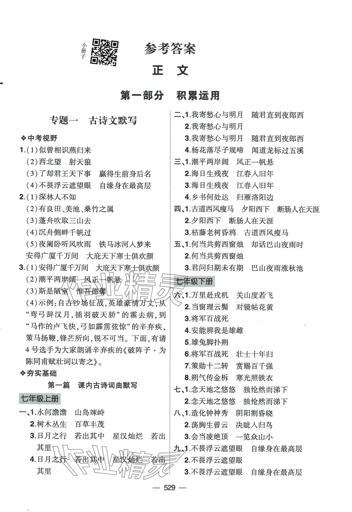 2024年创新A+中考总复习语文广东专版 第1页