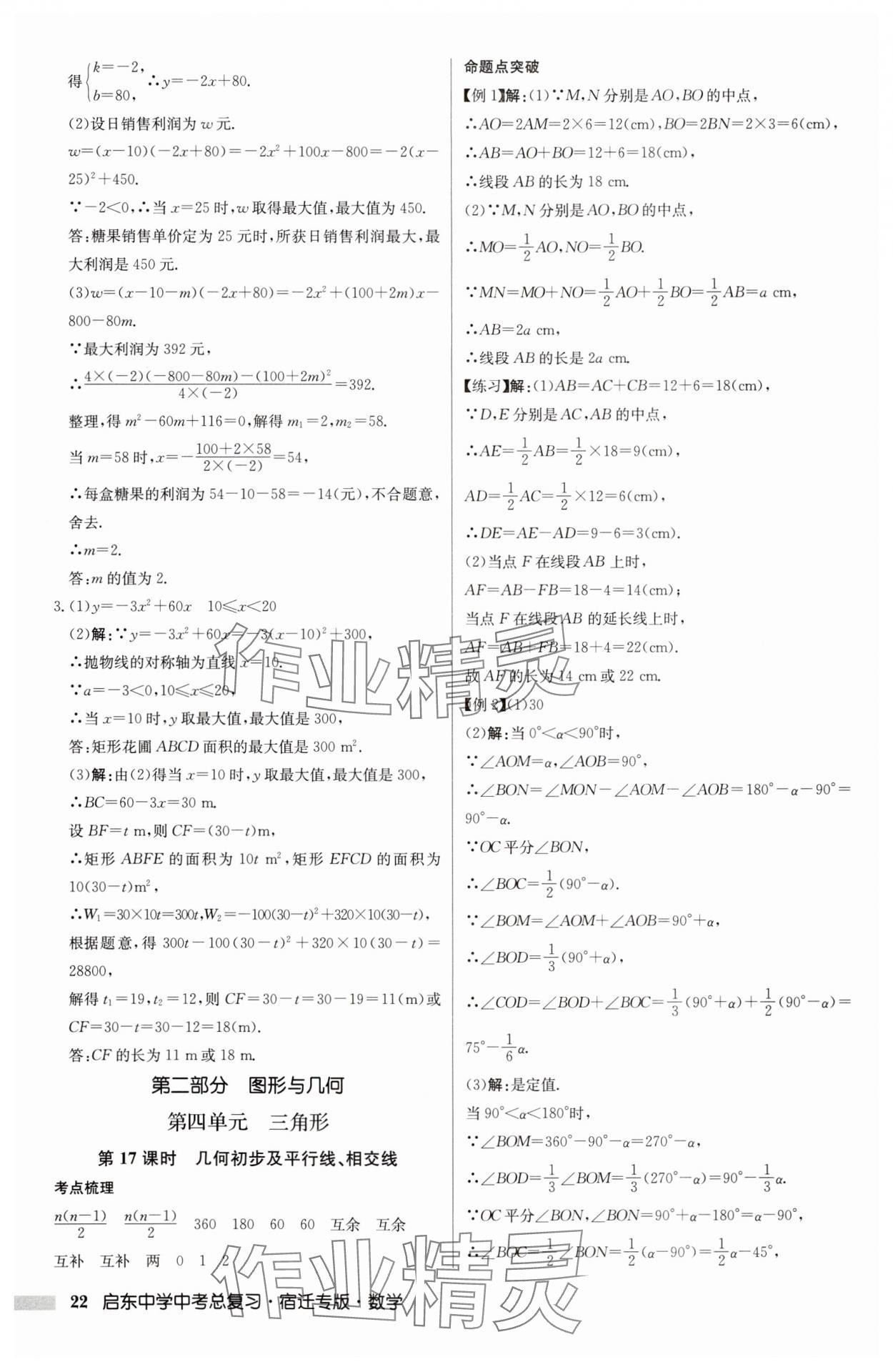 2025年啟東中學中考總復習數學中考宿遷專版 第22頁