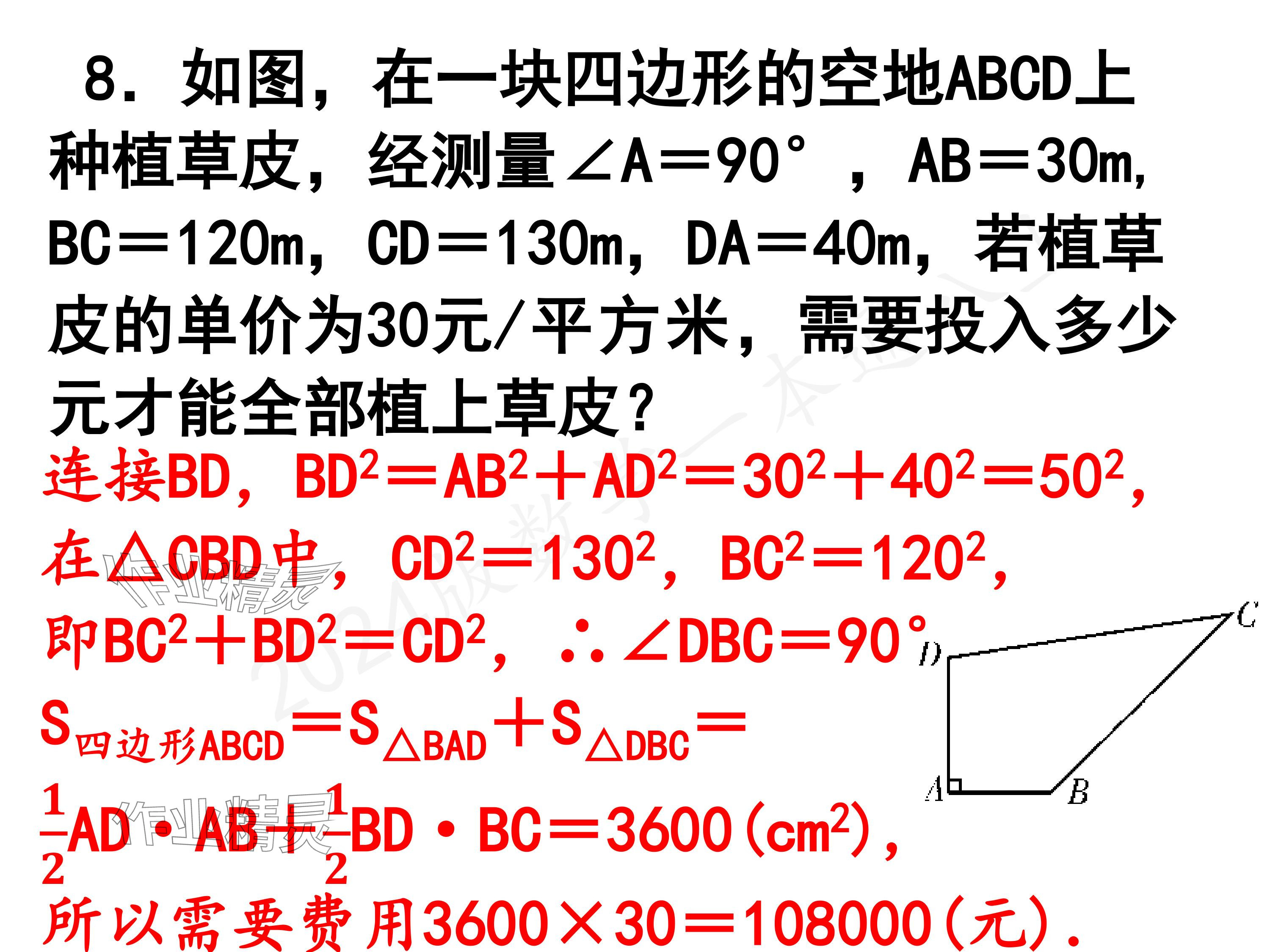 2024年一本通武漢出版社八年級(jí)數(shù)學(xué)上冊(cè)北師大版精簡(jiǎn)版 參考答案第22頁(yè)