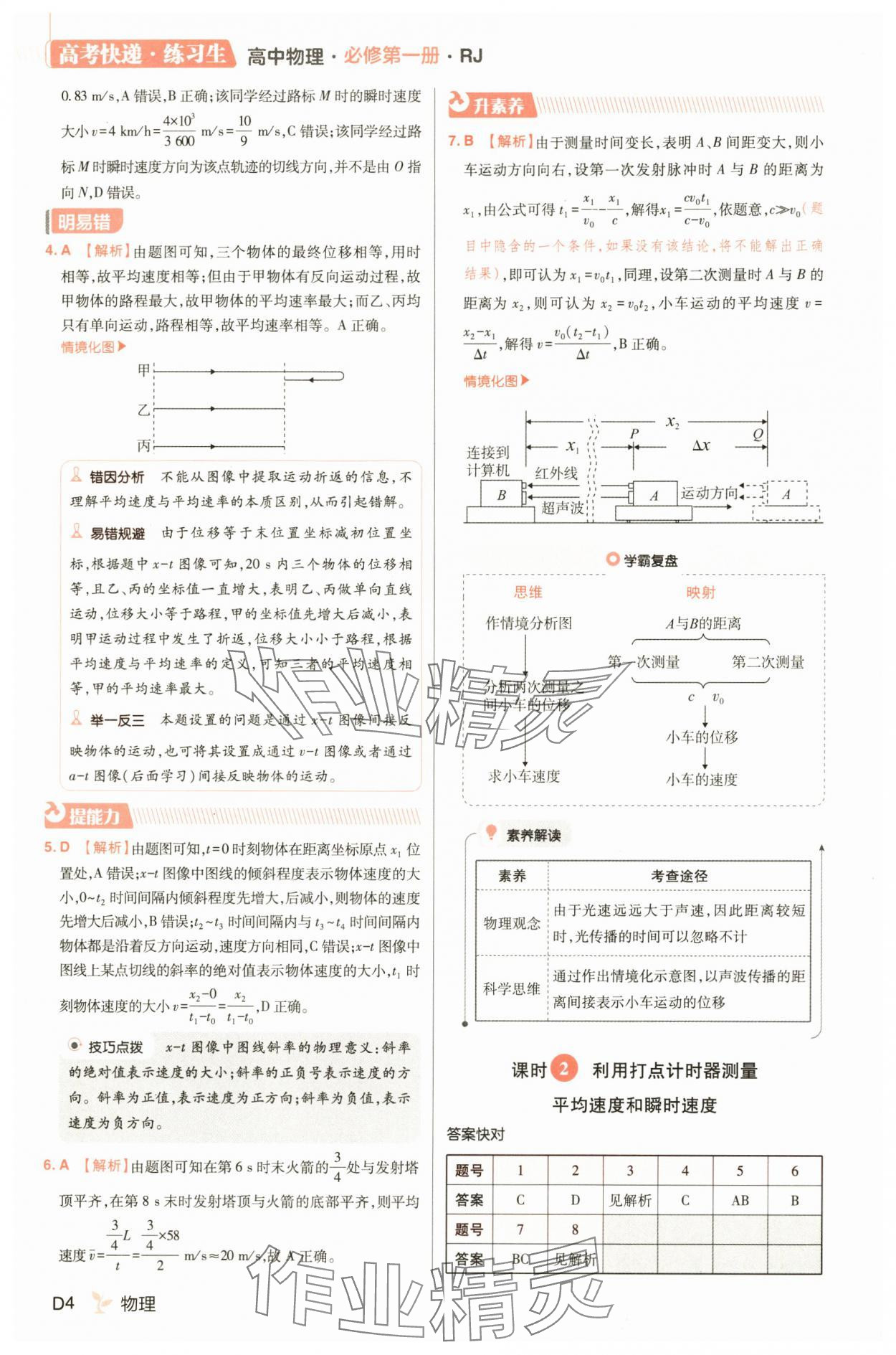2025年練習生高一物理必修第一冊人教版 第4頁