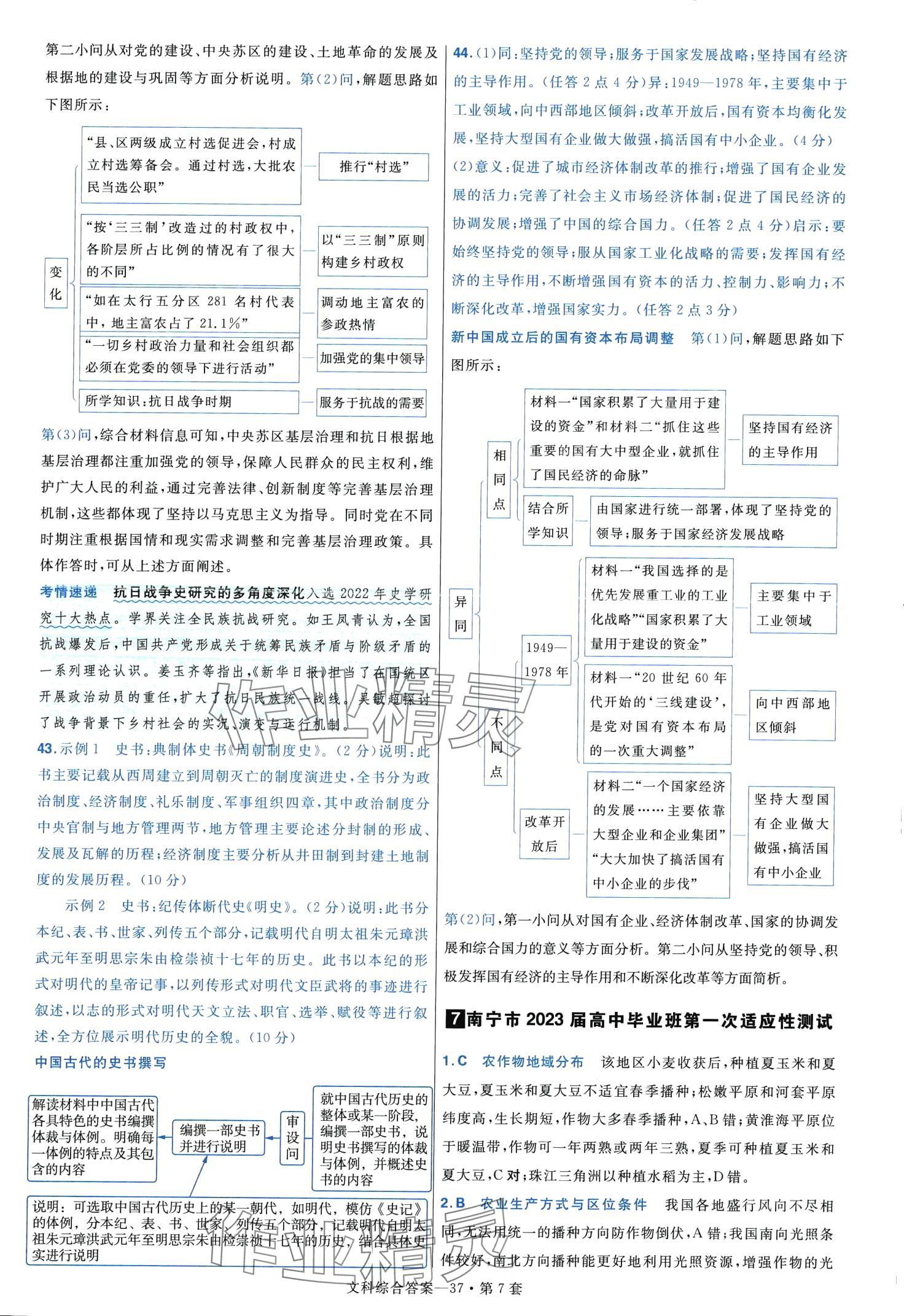 2024年金考卷45套匯編高中文綜通用版 第39頁(yè)