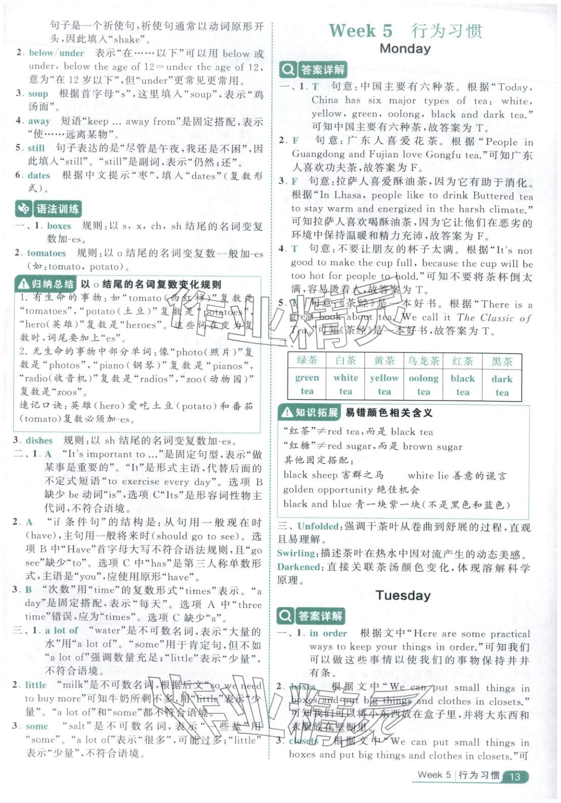 2025年经纶学霸阅读英语100篇三年级英语&nbsp;第13页