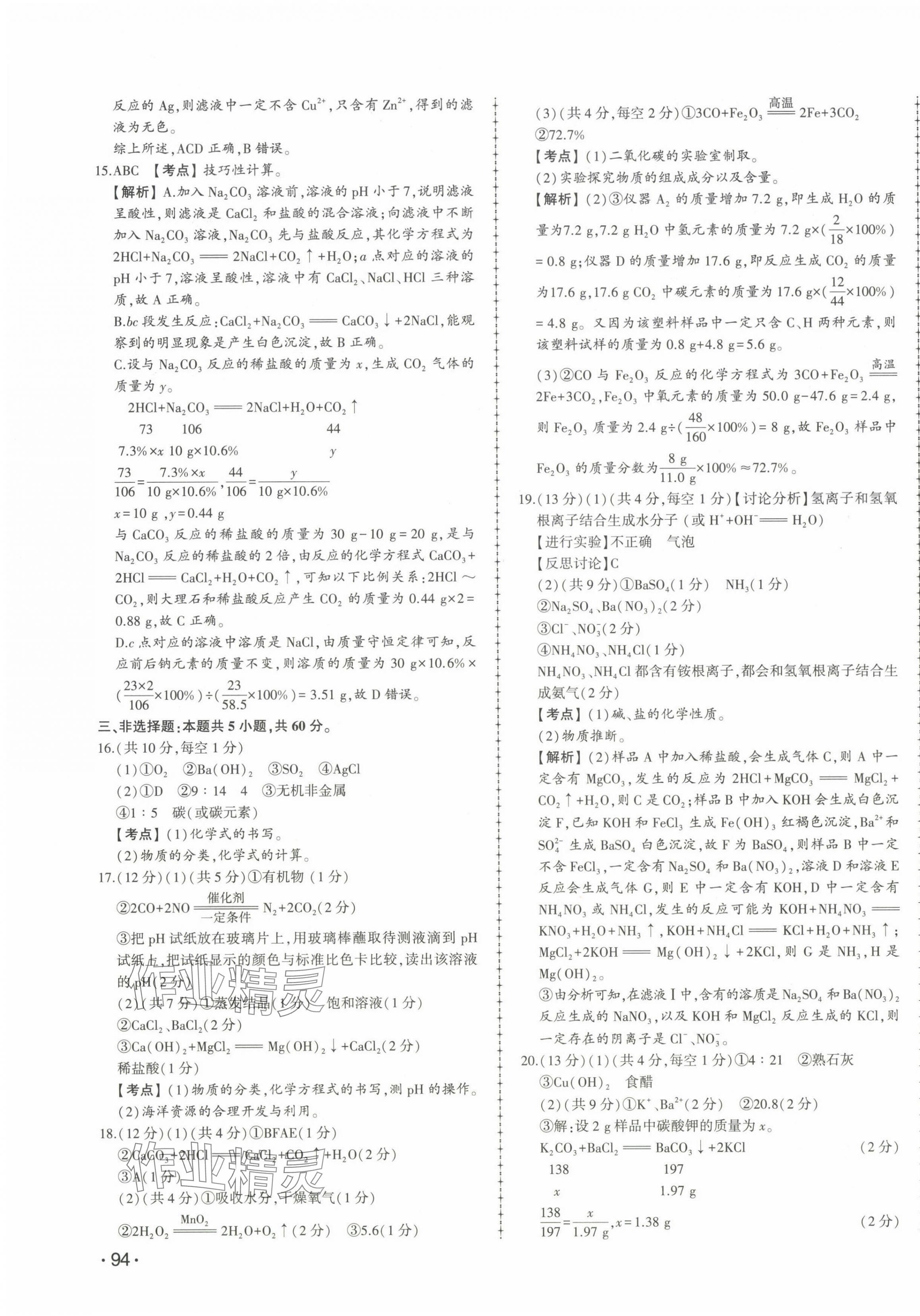2025年中考114化學濟南專版 第11頁