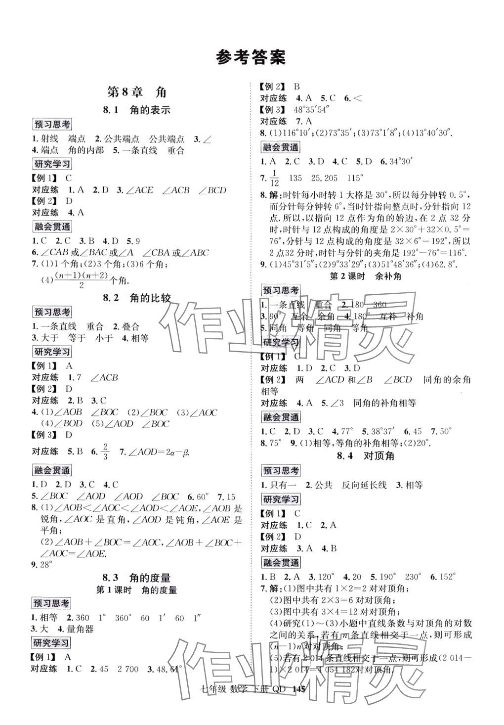 2024年名師名題海南出版社七年級數學下冊青島版 第1頁