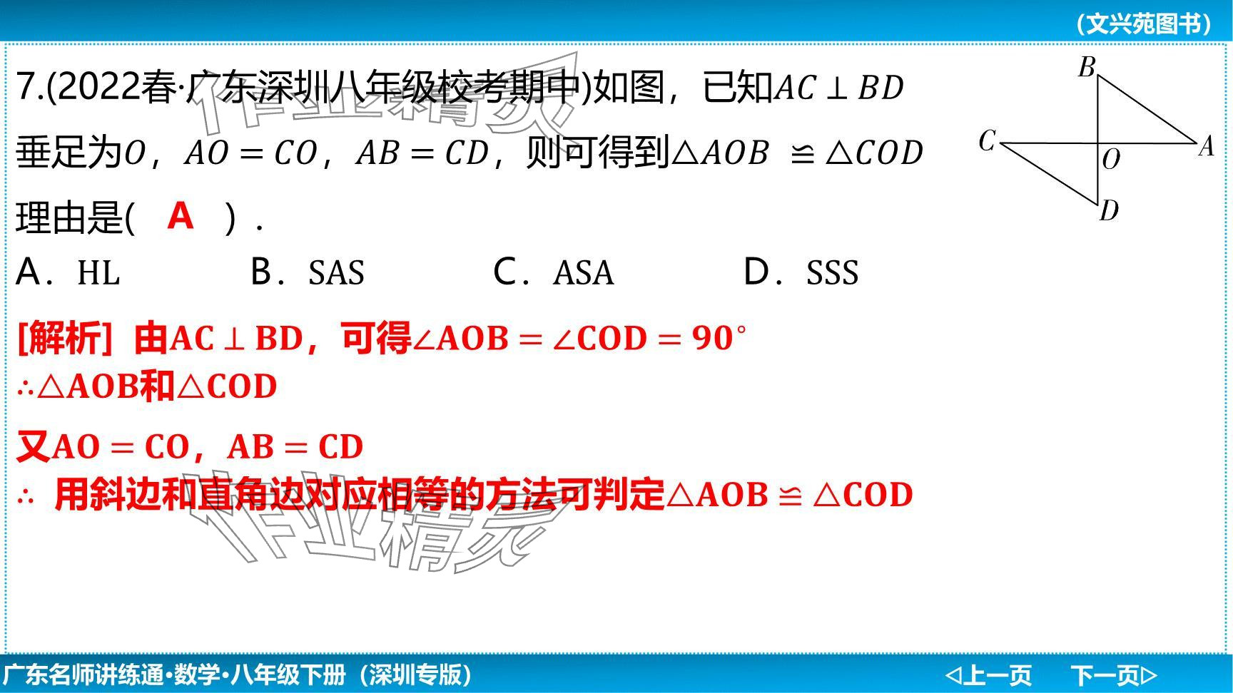 2024年廣東名師講練通八年級數(shù)學(xué)下冊北師大版深圳專版提升版 參考答案第13頁