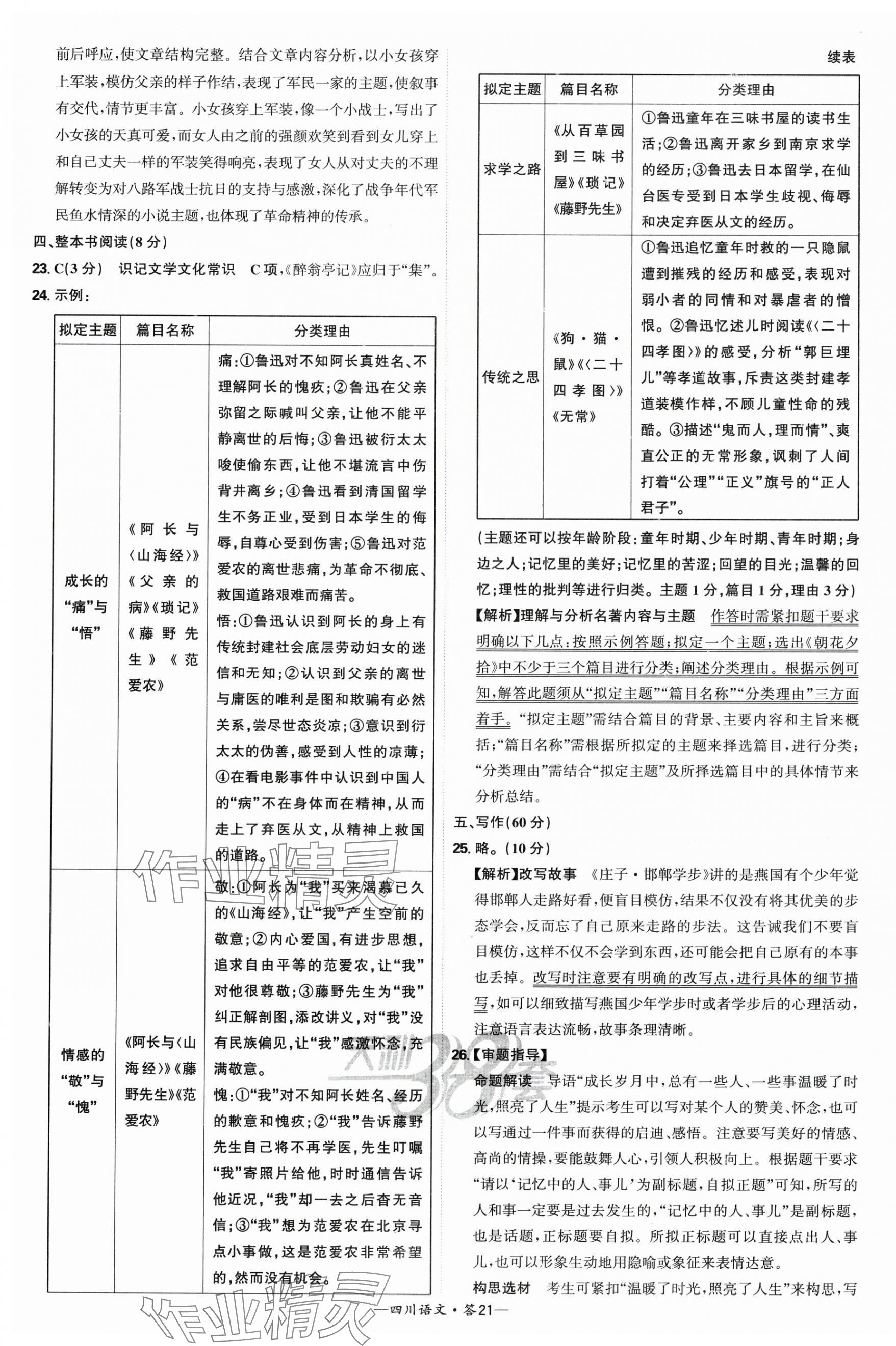 2025年天利38套中考試題精選語(yǔ)文四川專版 第21頁(yè)