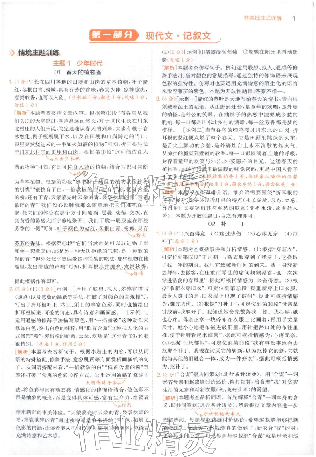 2025年实验班阅读组合训练五合一九年级语文江苏专版&nbsp;第1页